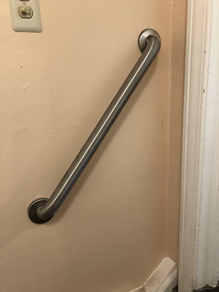Installed two grab bars 