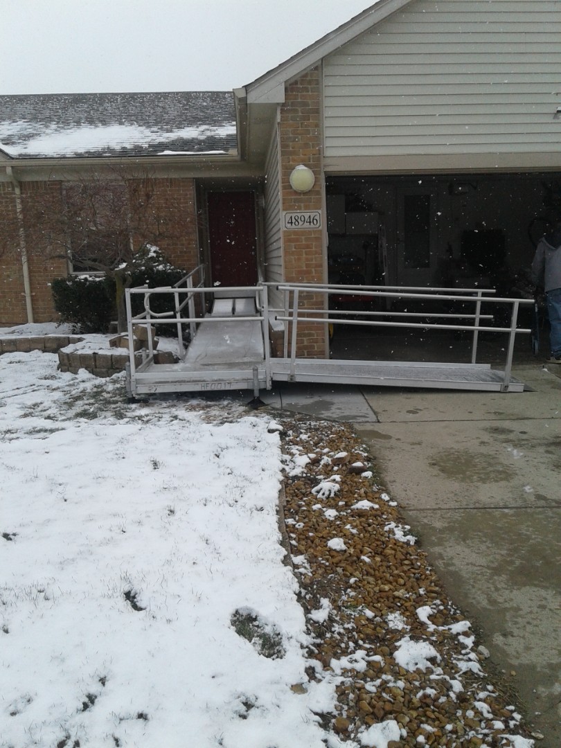 Install wheelchair ramp
