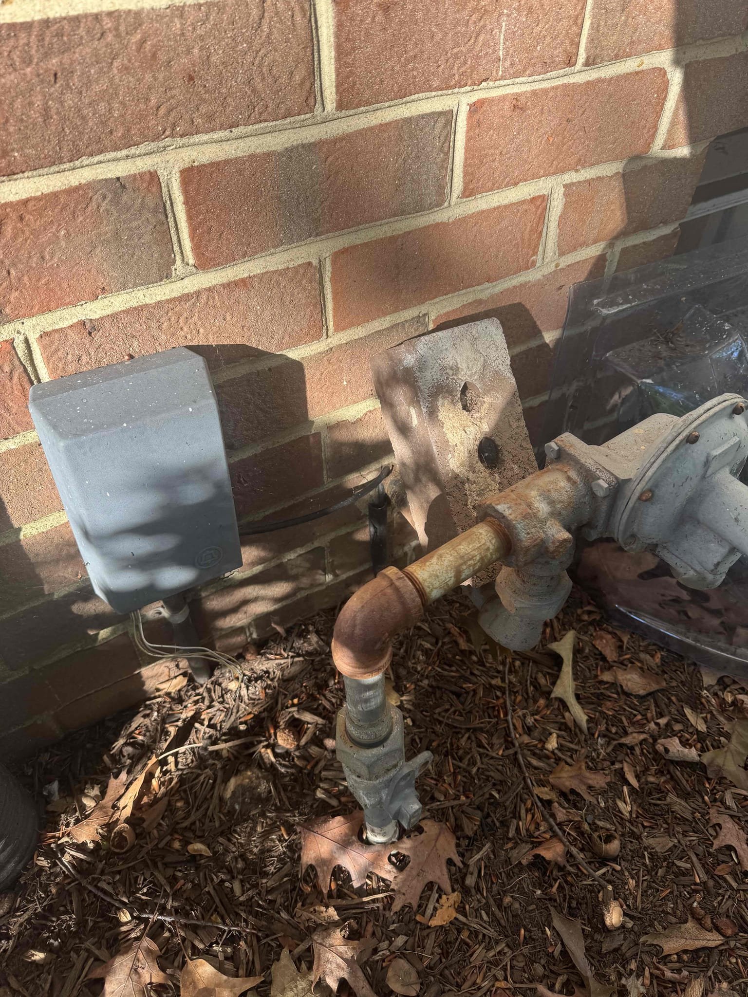 Reason for today’s visit with the customer was to quote installation of a new grounding system for the home. The home was all PEX and upon change-over from copper the plumbing company removed the old water ground connected at the water heater. They left the old grounded wire hanging inside the utility room with the water clamp still attached. The panel is an original to the home Bryant. Not showing signs of damage but older and past the recommended replacement years. Customer at this time was not interested in updating the panel or installation of a Surge Protector. My solution for regrounding the panel would be to install two new ground rods and land them on the bar inside the panel. In the Utility room I would attach the old grounding wire for the water heater to the gas line that way there is grounding and bonding inside the home. Customer received estimates for installation of new ground rods with and without the membership. He has previously received quotes at almost half our pric