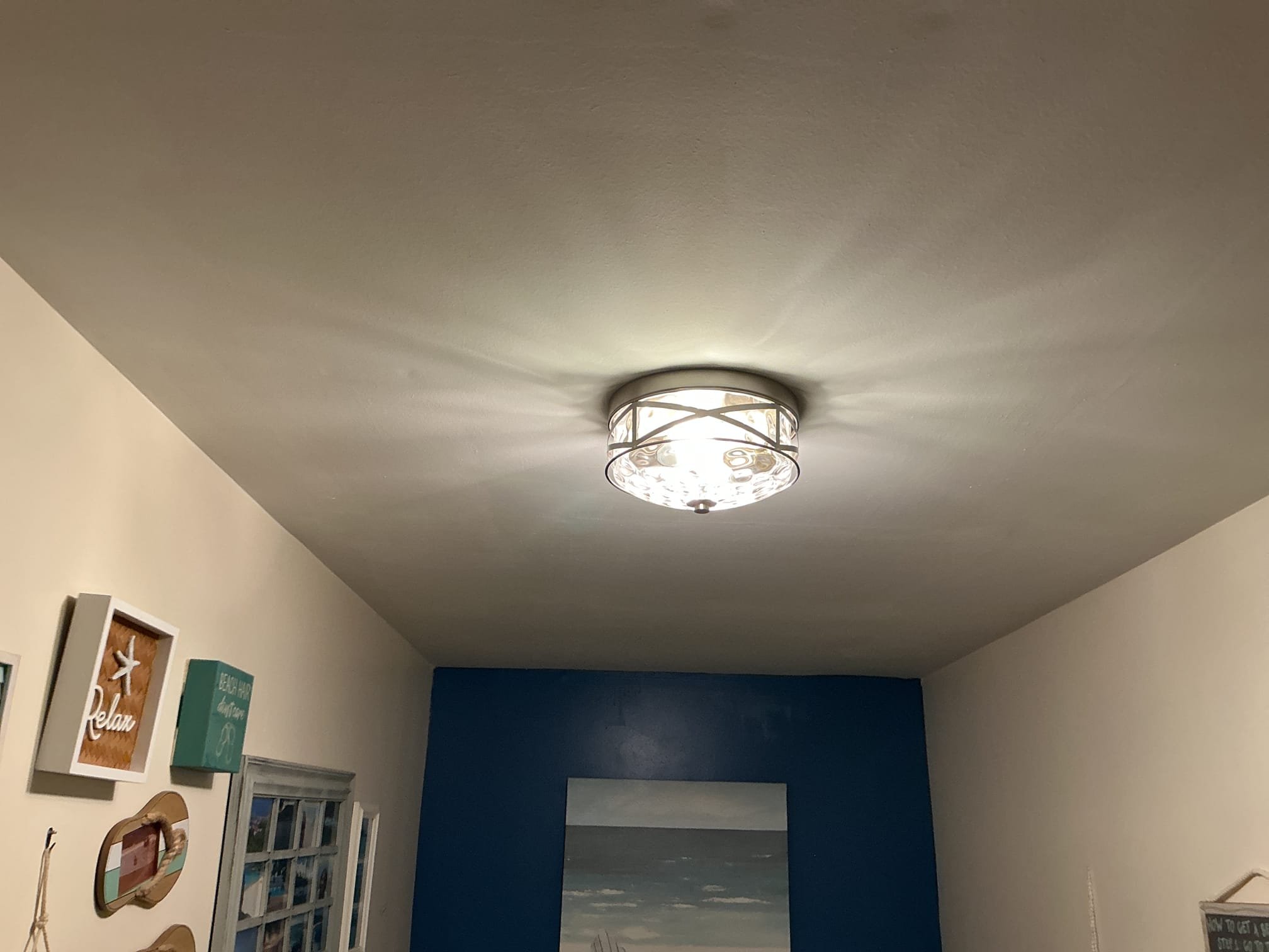 This solution includes the installation of 2 new customer supplied fixtures.
We have installed the new customer supplied fixtures, in the kitchen and laundry area.