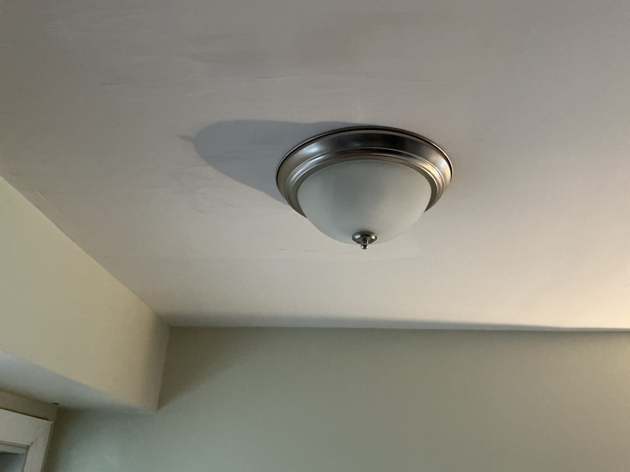 This solution includes the installation of 2 customer supplied fixtures.
We have installed the new customer supplied fixtures. One in laundry area and one in kitchen.