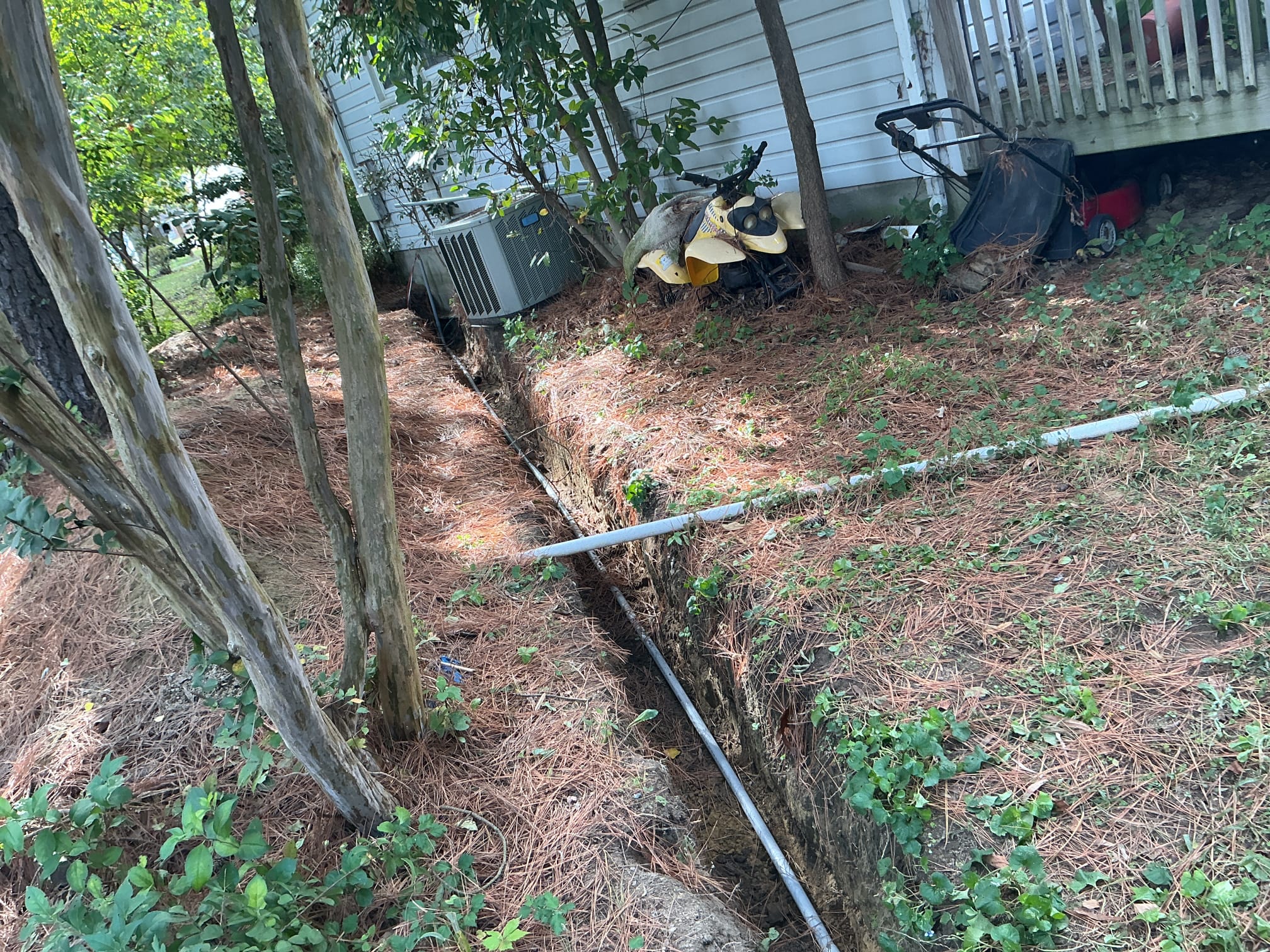 This solution includes the installation of a 60A sub panel in garage. From our sub panel we shall rough in for lighting and receptacles. This includes 3 interior lights, 1 exterior receptacle, 3 receptacles for garage door areas, and 3 exterior lights. Lastly his includes ground rods for new sub panel.