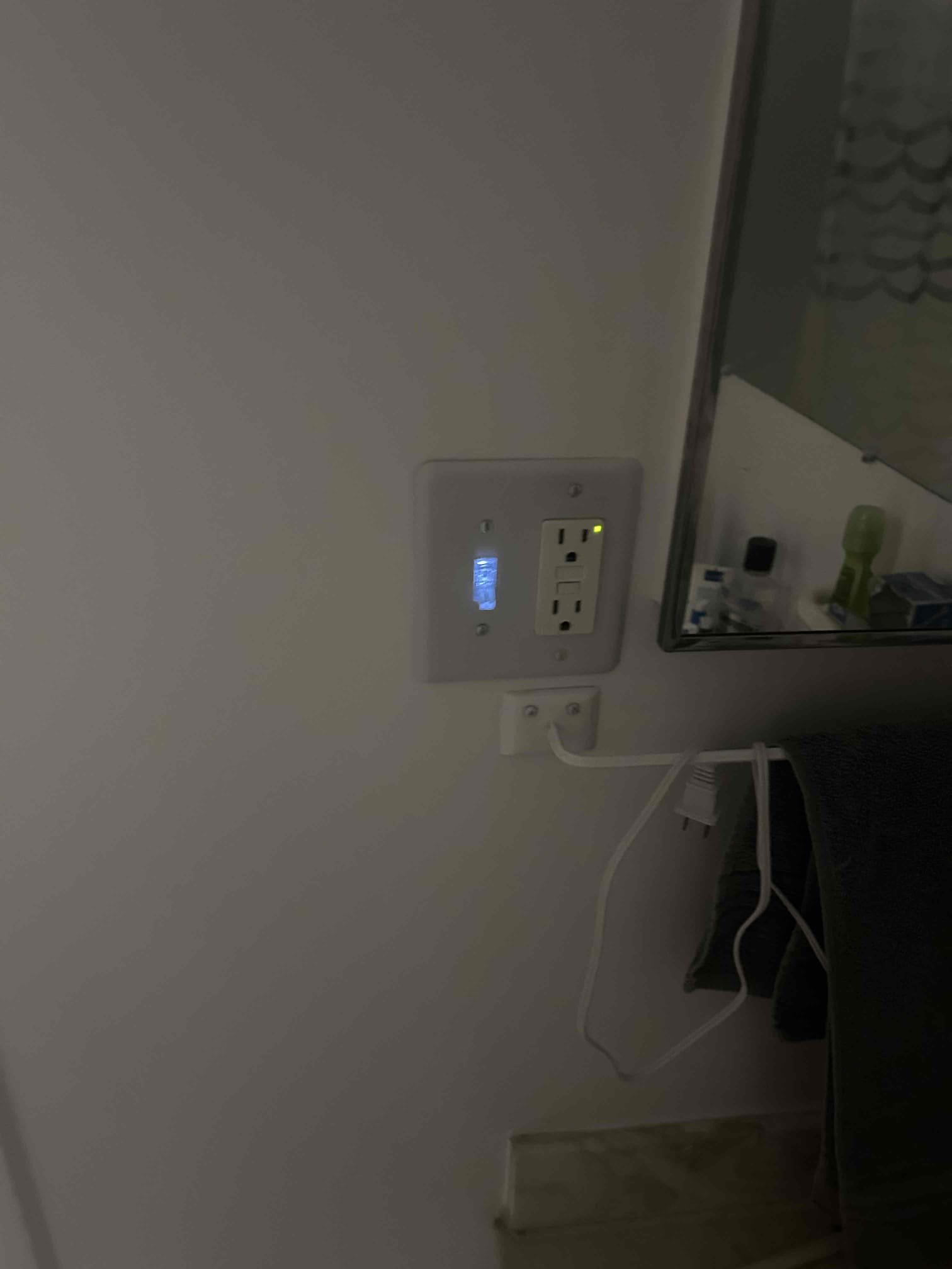 Replace broken lighted switch
Supply and replace LED surface mounted fix fixture