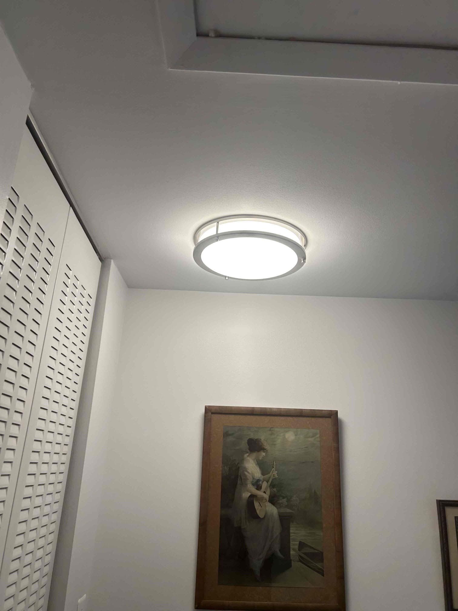 Replace broken lighted switch
Supply and replace LED surface mounted fix fixture