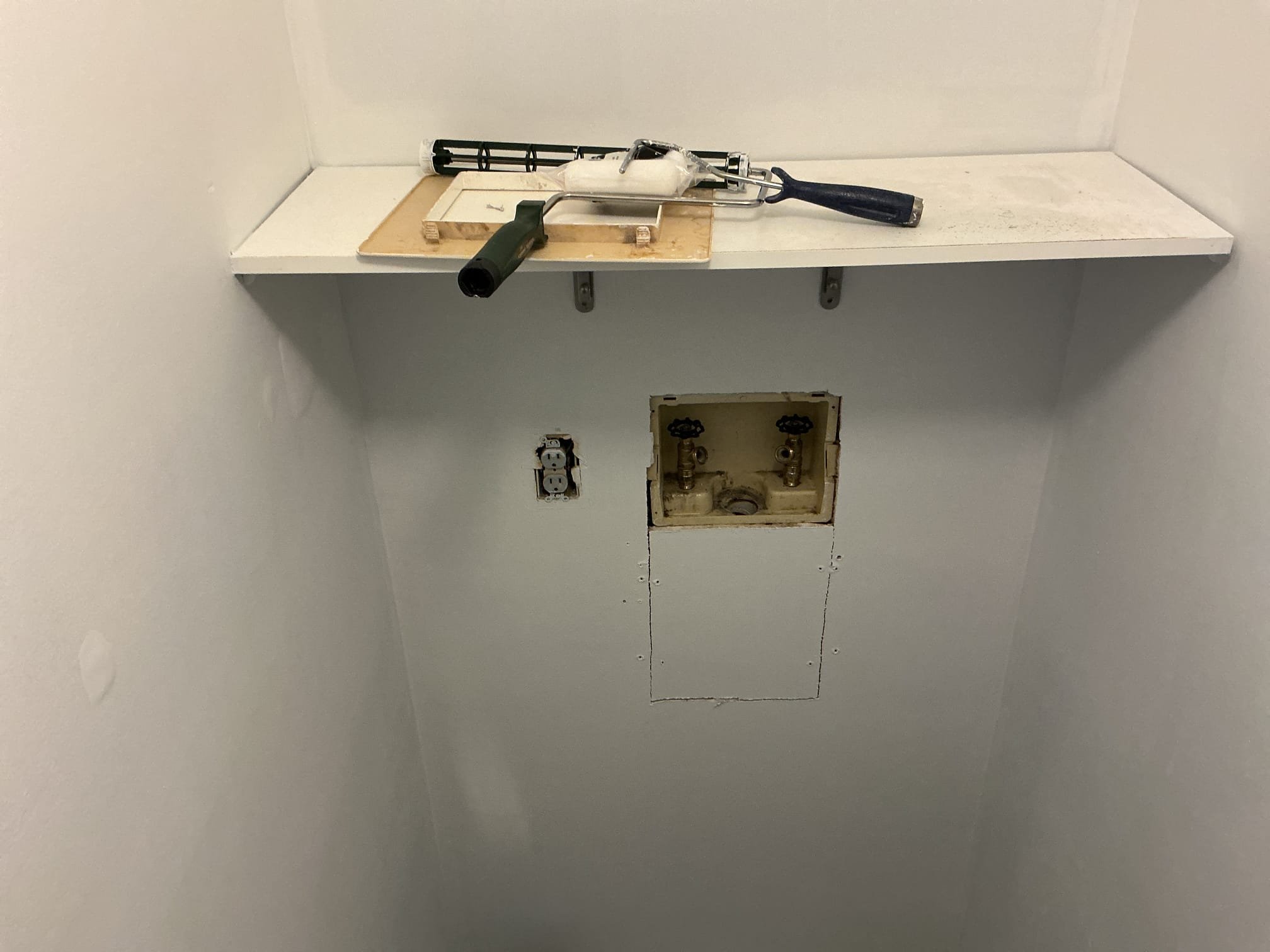 This solution includes the installation of 2 new attic fans and installation of a customer supplied light fixture in closet. In addition we shall install gfci protection at washing machine.

We have replaced the existing receptacle at washer with a gfci, installed new closet light. We shall return November 10th to install the attic fans.

11/10
Return today and replace the back attic fan. We will need a return date to come back to install the side one once we have a second pitch hopper.

11/18
Returned today and installed 2nd fan