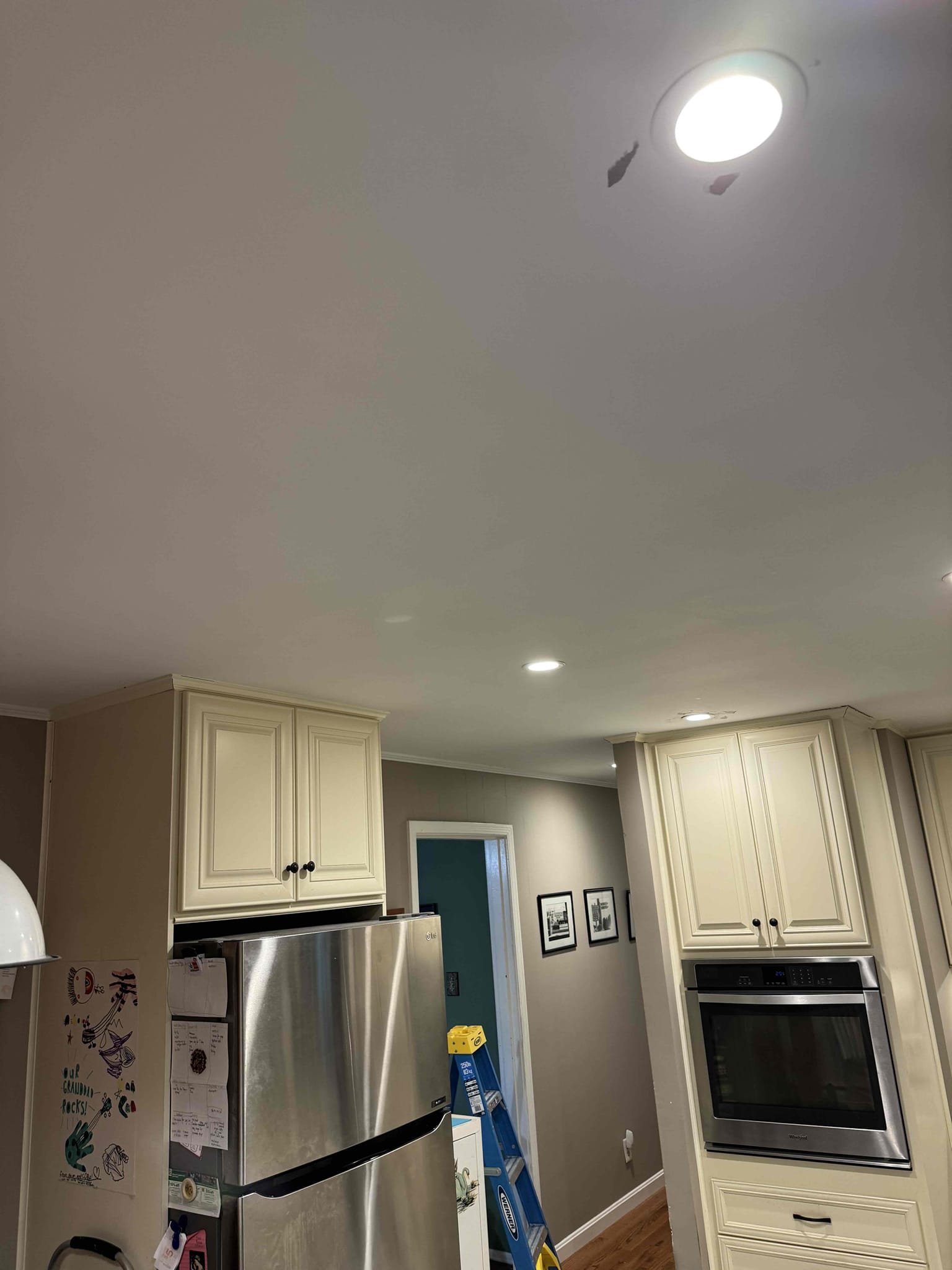 Replace kitchen led retrofits 
Install Caseta pico switching in basement
Replace (2) hallway retrofits