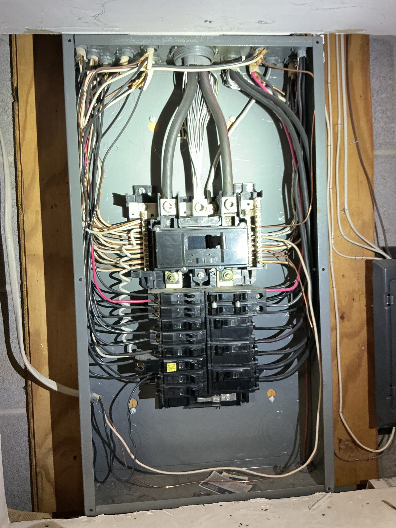 This solution includes the replacement of the damaged exterior gfci. 

We have replaced the existing damaged gfci receptacle on rear exterior of home. Additionally we have installed surge protection at main panel.