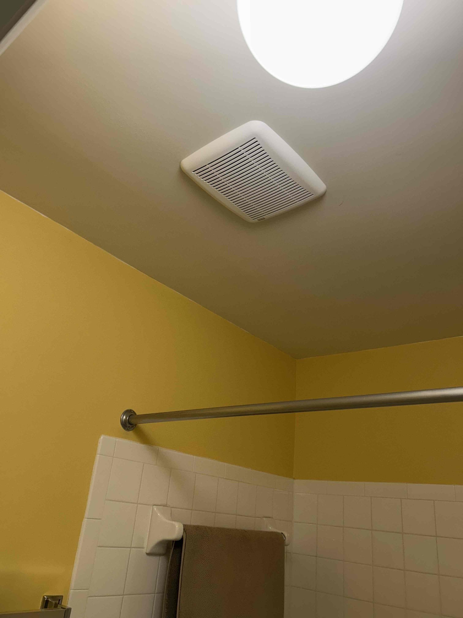 Replacement of two bathroom, exhaust fans with similar size fans that are slightly quieter and slightly stronger.
Installation of a new dimmer switch to control dining room light with new dimmable candelabra bulbs.
Replacement of smoke detector with a new carbon monoxide/smoke detector.
