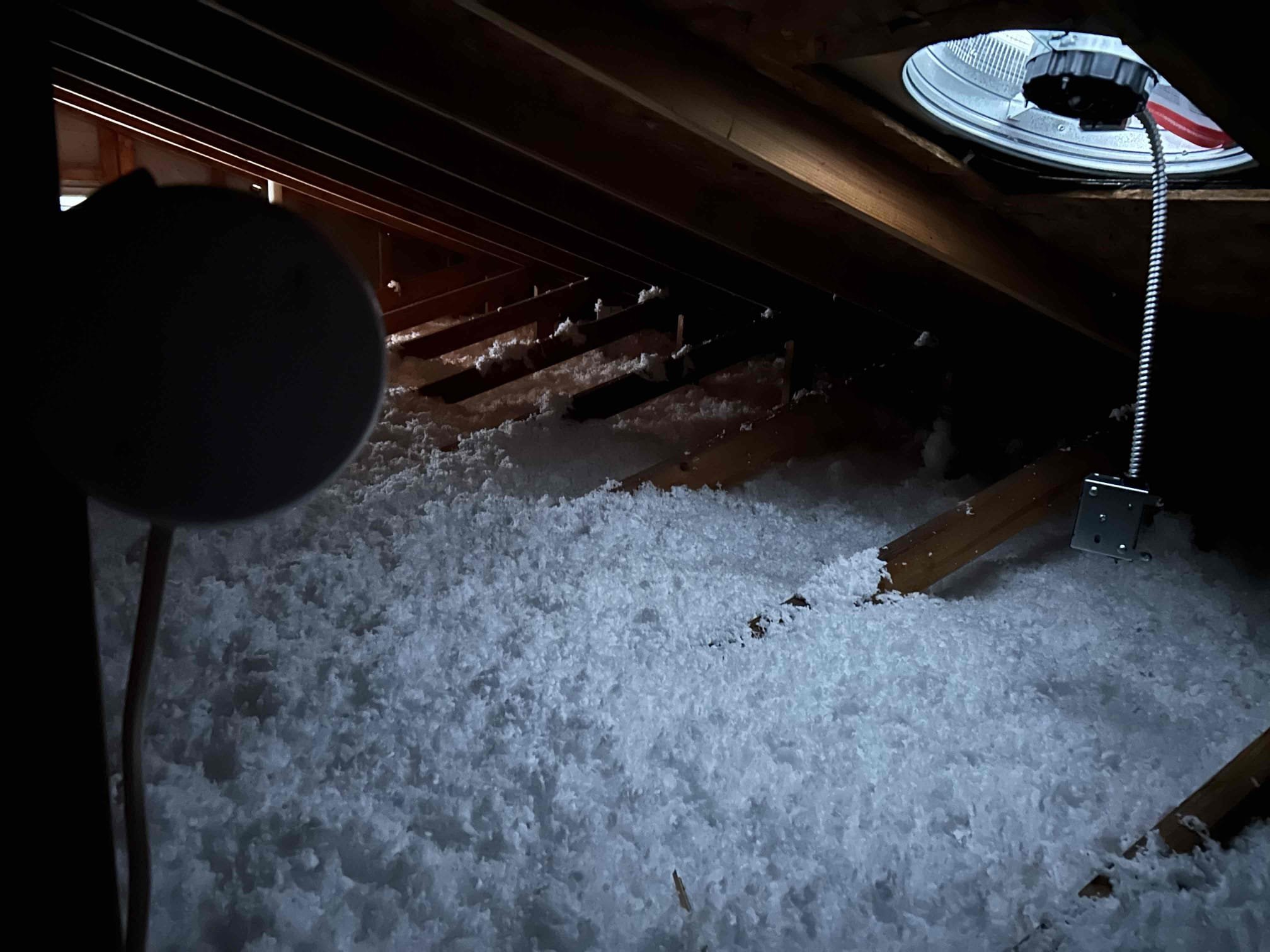 We will be disconnecting lines, running to attic fans and install installing junction boxes with blank plate plates in case they are needed for future use.