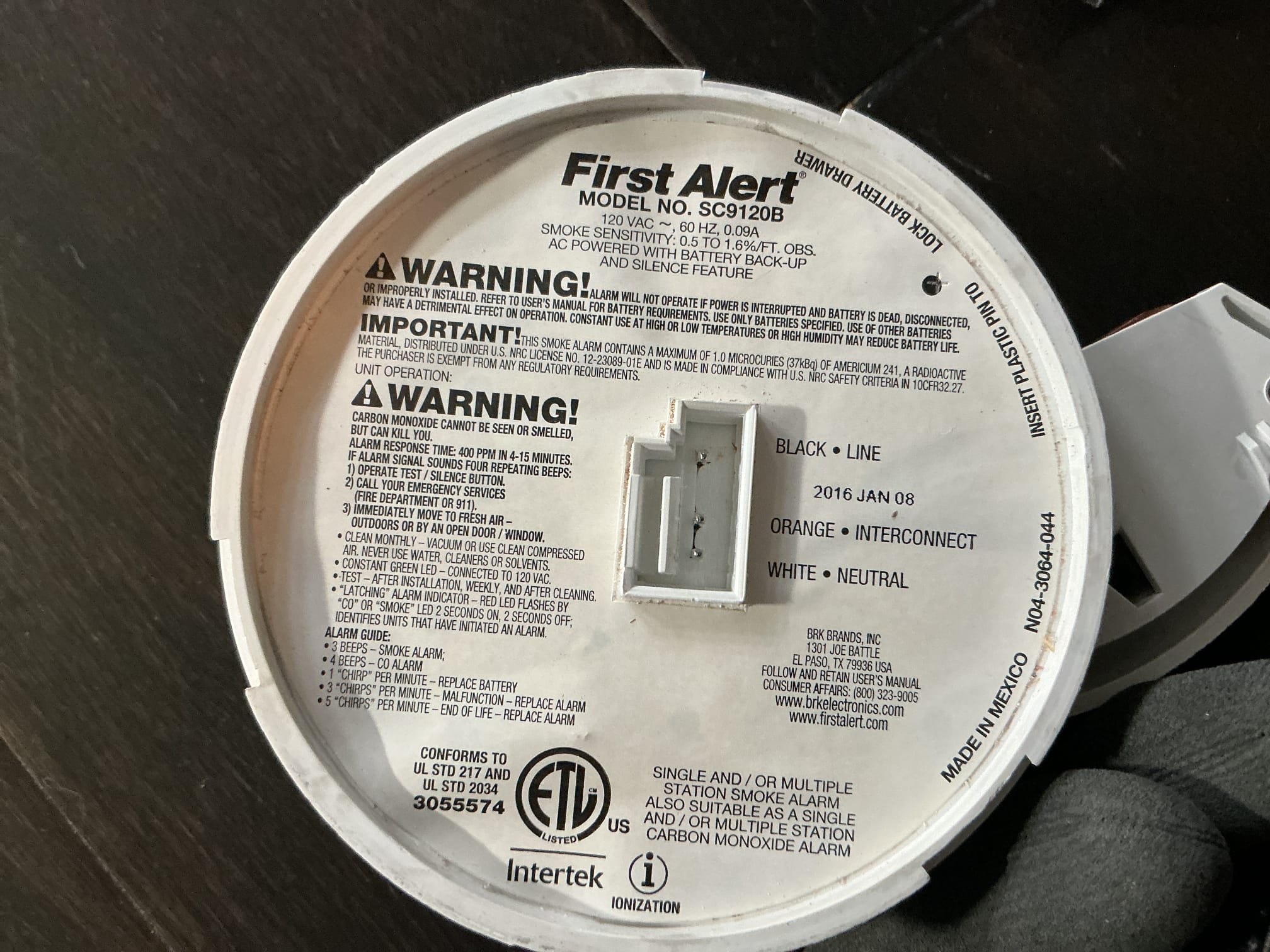 This solution includes the installation of a new combo detector near front door.
We have replaced the combo detector near the front door. We recommend replacing all remaining older smoke detectors in the bedrooms. 
Customer is considering moving forward with the prevent solution within 2 weeks.
