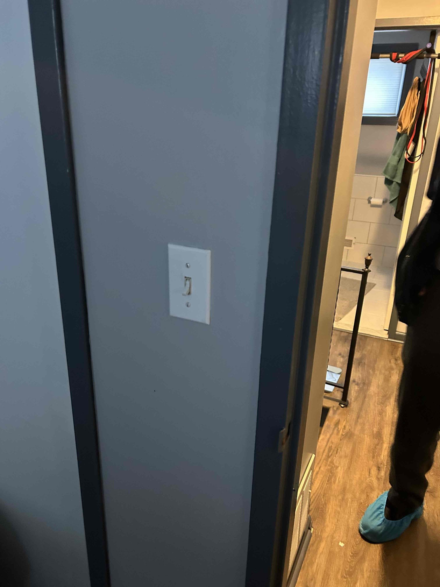 Provider pricing install proper size boxes for smart switches in the upstairs bedrooms as well as to correct missing grounding on two receptacles in the second floor back bedroom. We’re also providing pricing to replace standard receptacles in the garage with GFCI receptacles.