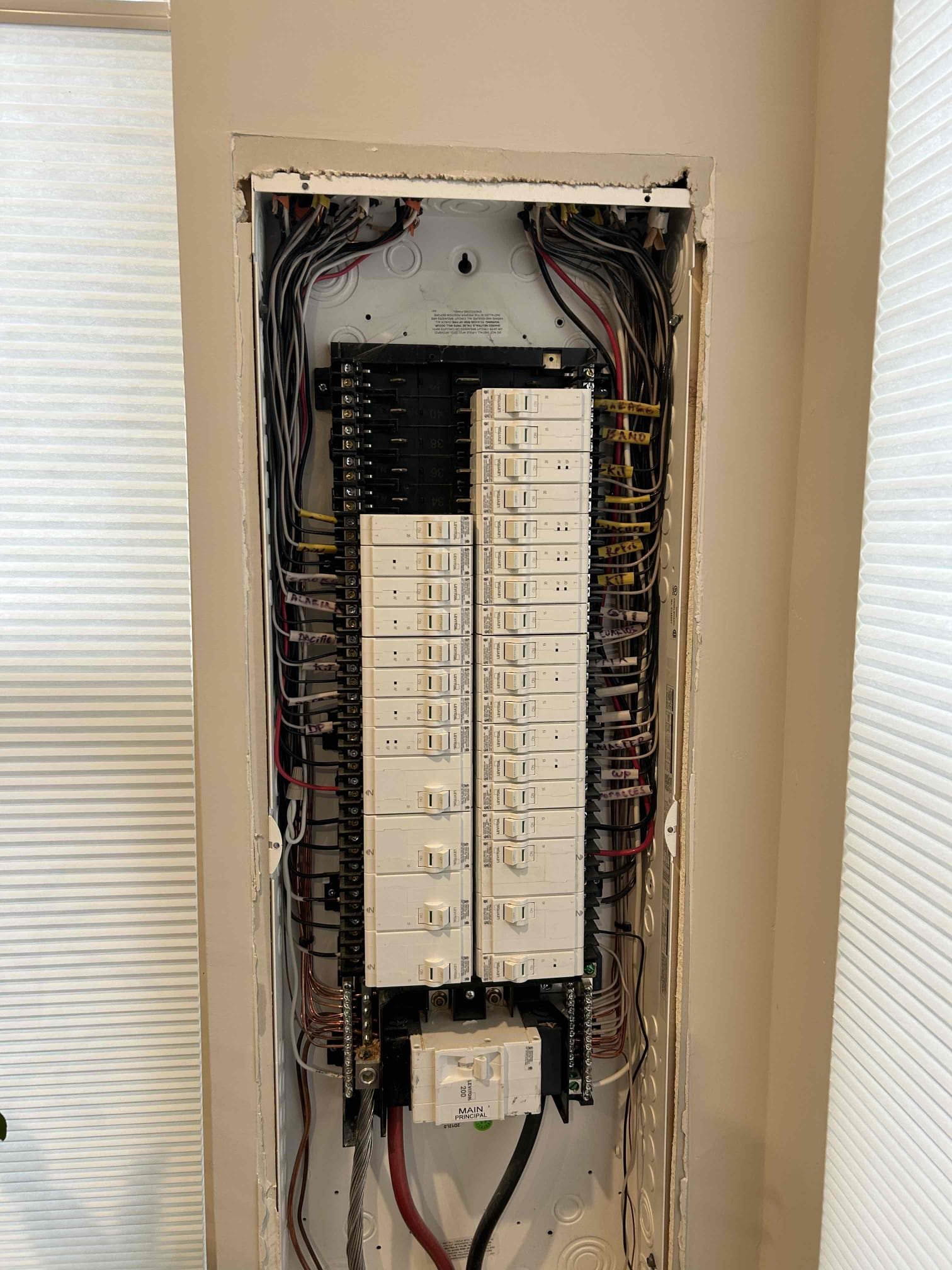 Replace breakers controlling the microwave, dishwasher, as well as the garage circuit.