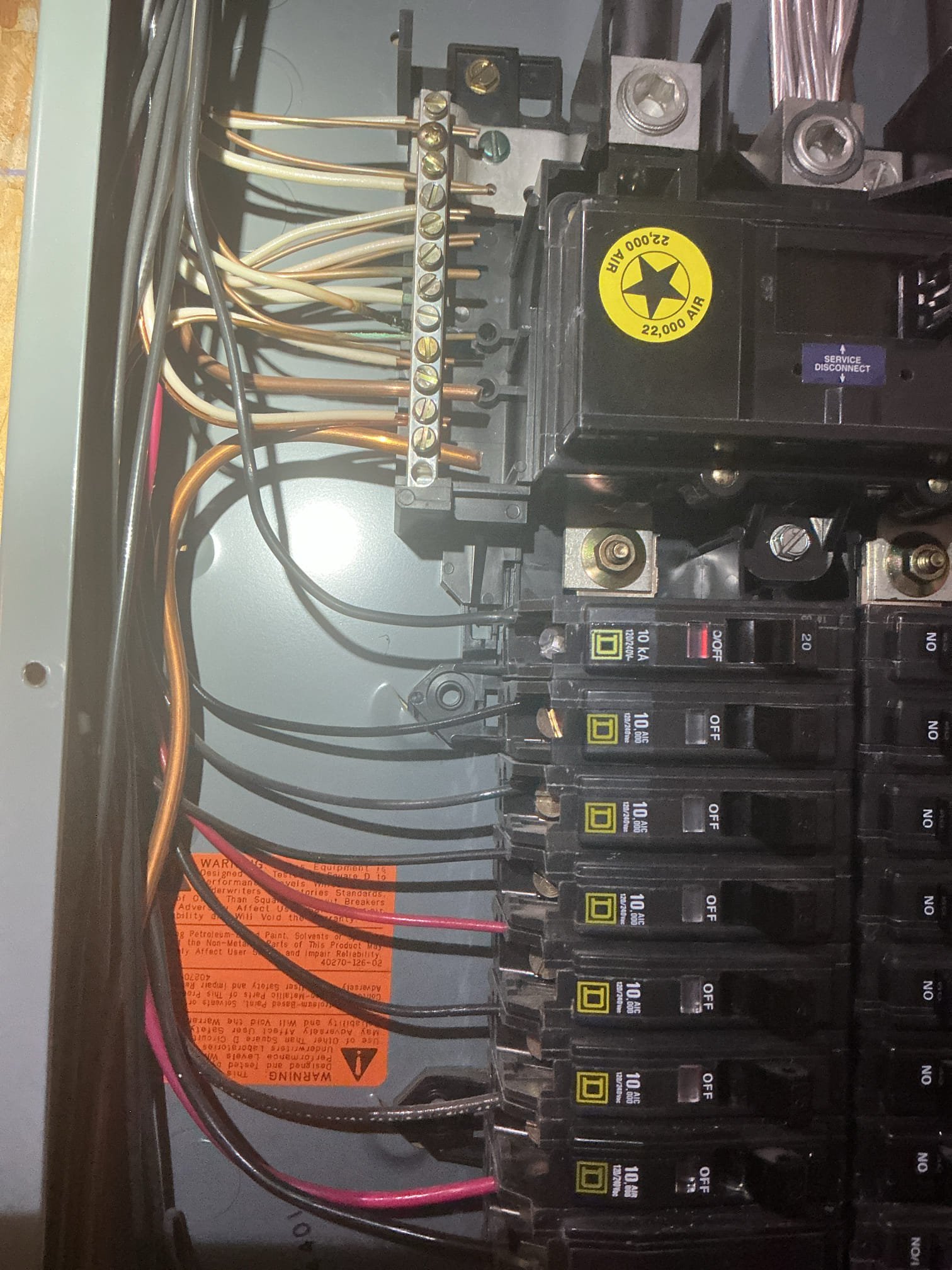 We have delivered pricing regarding the installation of recess lighting in the kitchen area. We recommend having the double tapped neutrals alleviated.