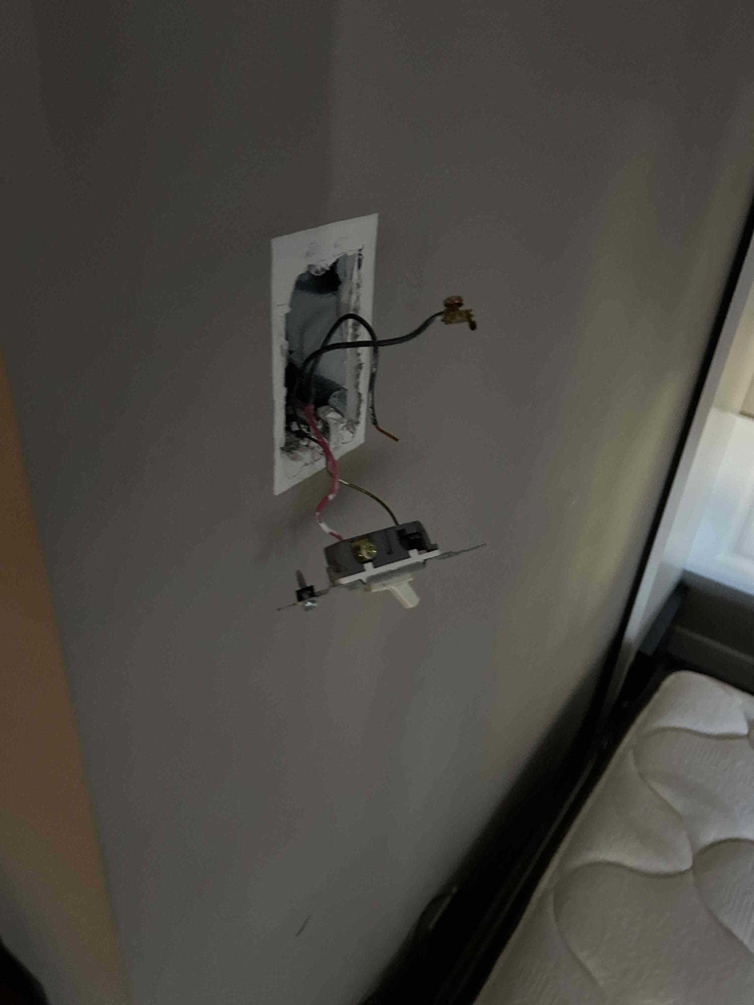 Troubleshooting receptacles that lost power. Found broken switch.