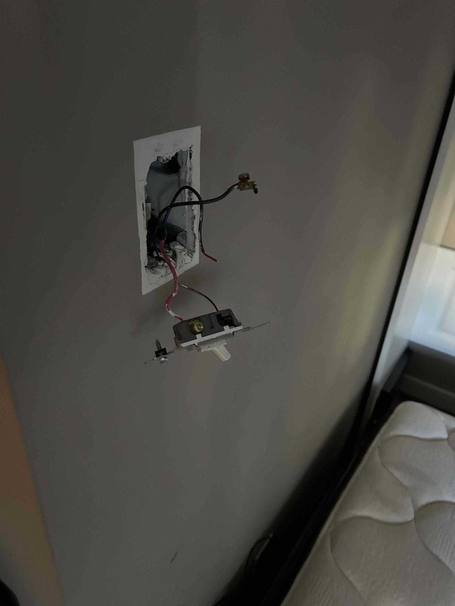 Troubleshooting receptacles that lost power. Found broken switch.