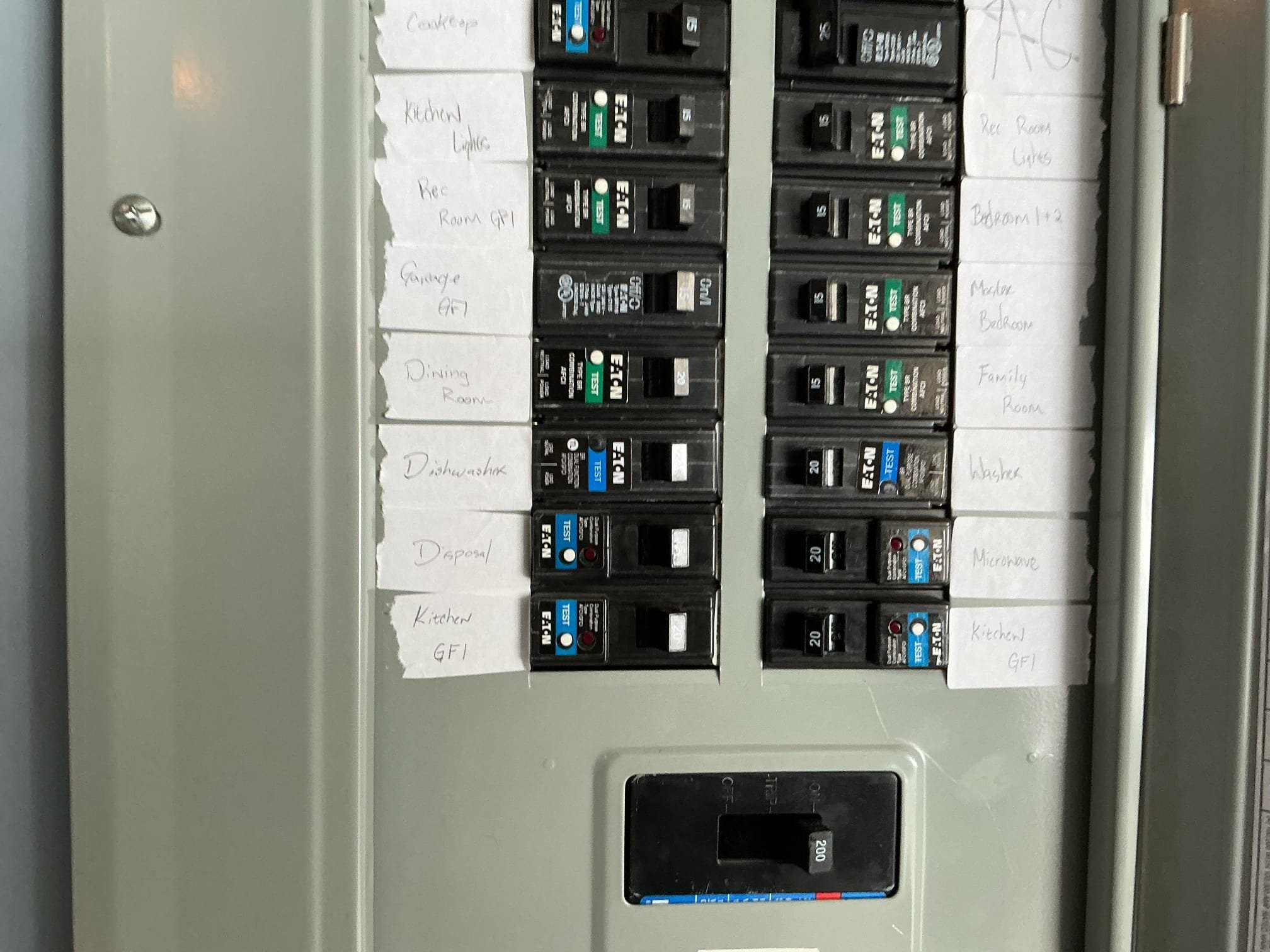 this solution includes the replacement of the existing dual function breaker controlling the dishwasher circuit.
We have replaced the breaker for the dishwasher 