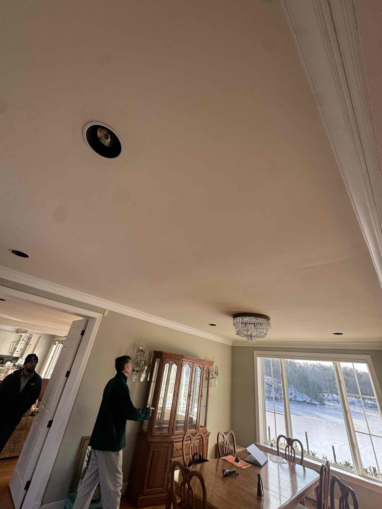 Replace 14 old work cans with new led wafer style recessed lights.
Replace 5 dimmers