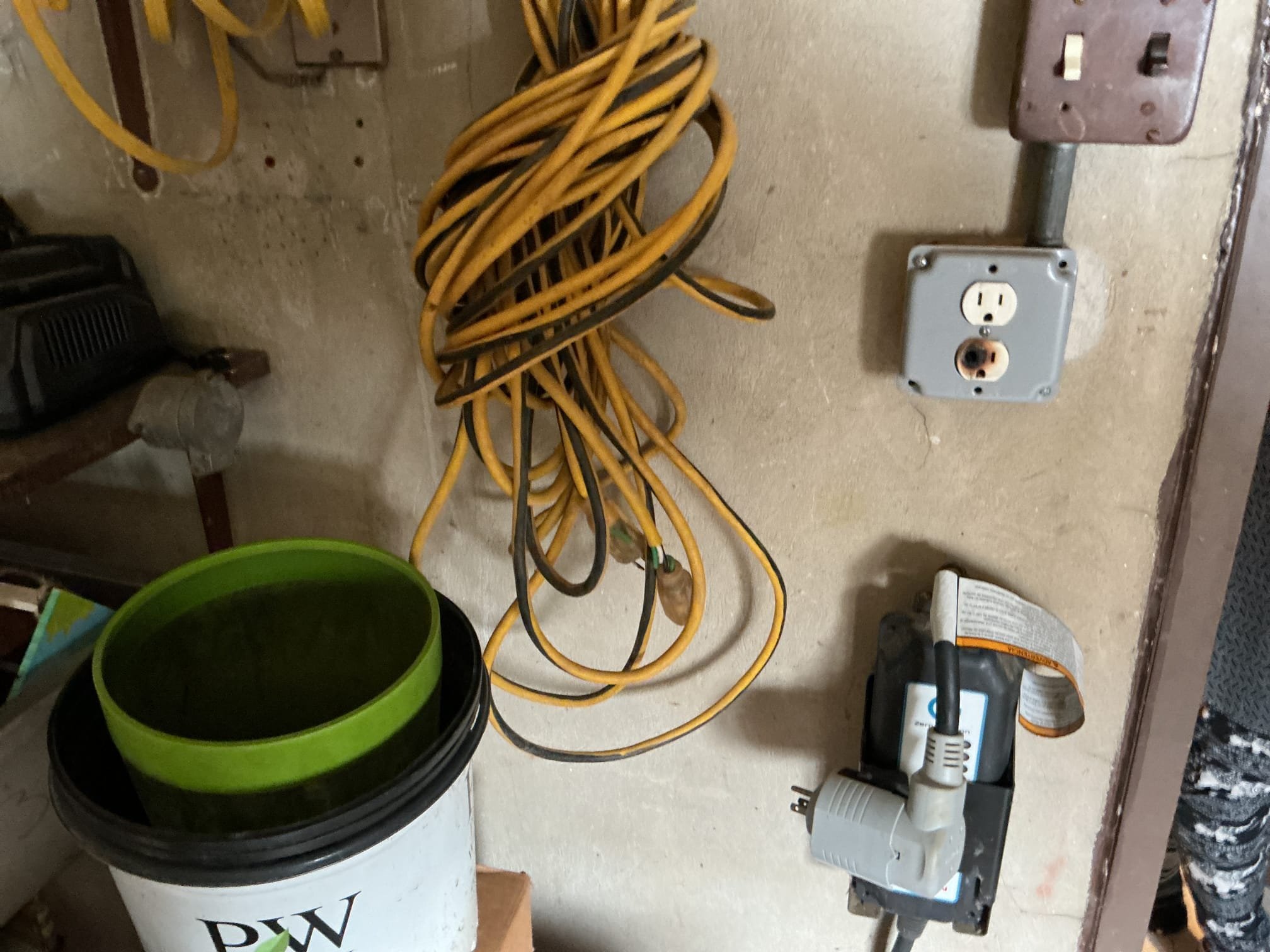 This solution includes the installation of a new 120V 20A circuit and receptacle for EV charging.

We have installed the new 120V 20A circuit.