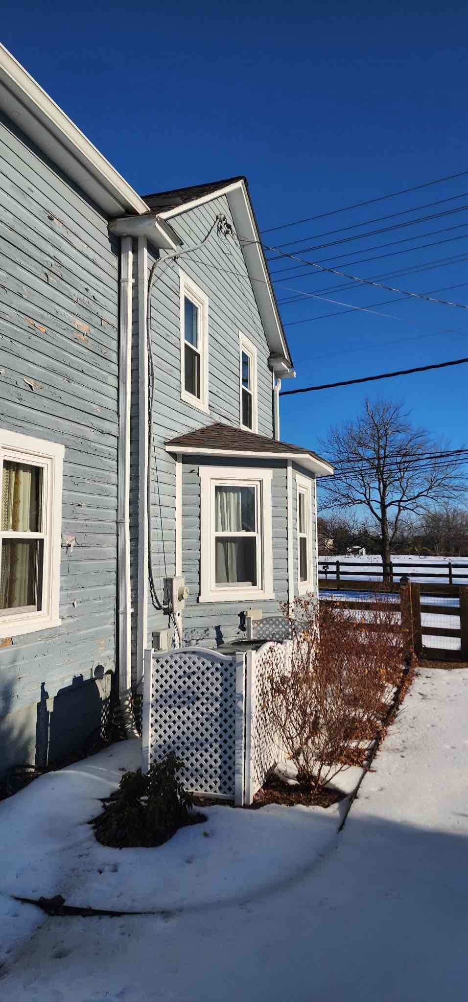 For this job we came out to estimate. Customer requested recessed lighting in the kitchen area by removing 4 x 2 fixture that’s existing where power and switch leg are present as the fixture is being controlled by two dead and three ways. Upon walking the scope of work, we looked at the panel as we always do and found it to be in poor condition with multiple safety hazards including double tapped breakers, improperly, wired, multi wire branch circuits, no surge protection as well as no water or gas bond present.  
We provided multiple options for the lighting as well as our safety suggestions then we could be a priority given the condition of not only the panel, but of the service cable.