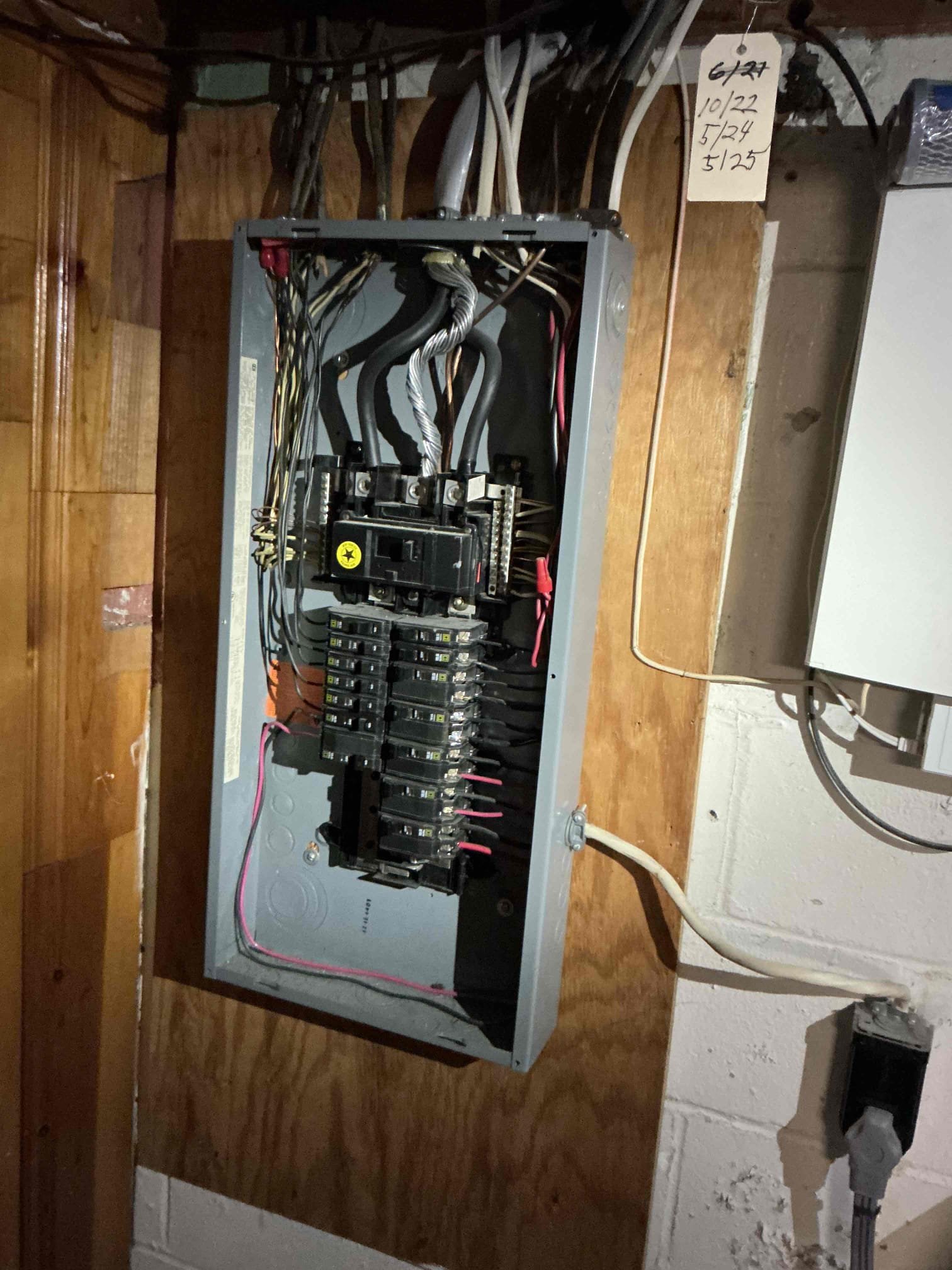 For this job, we came out to look at a gas furnace that was not functioning. The furnace is quite a bit older, however, the integrity of the electrical still intact. Tested the line voltage from the breaker coming into the switch at the furnace and turn the switch on showing the power is passing through into the furnace however, the furnace would not ignite. We determined that the issue was not electrical, luckily he has a body who does HVAC that is helping him out as well. Additionally, we noticed no whole home, surge protection, and the panel, nor was there a hot/cold/gas bonding jumper on the the water heater and gas pipe.  Estimated those safety suggestion updates.