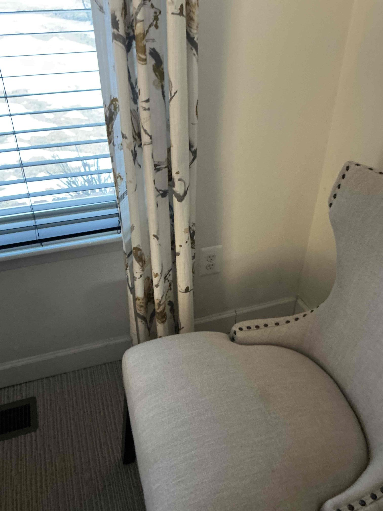 For this job we came out to estimate. Customer requested recessed lighting.  We estimated installing (4) 6” wafer lights in the living room on a dimmer switch on one side of the three-way as well as rewiring and replacing the switched receptacles in the room, making them constant hot. We also estimated to replace (3) flush mount light fixtures with 6” wafer lights by removing the existing fixture and support box and expanding the hole. Lastly, upon looking in the panel, we suggested a few safety upgrades as there is no whole home surge protector, improperly wired multi wire branch circuits and no GFCI protection for the washer. Customers declined VIP care plan. 