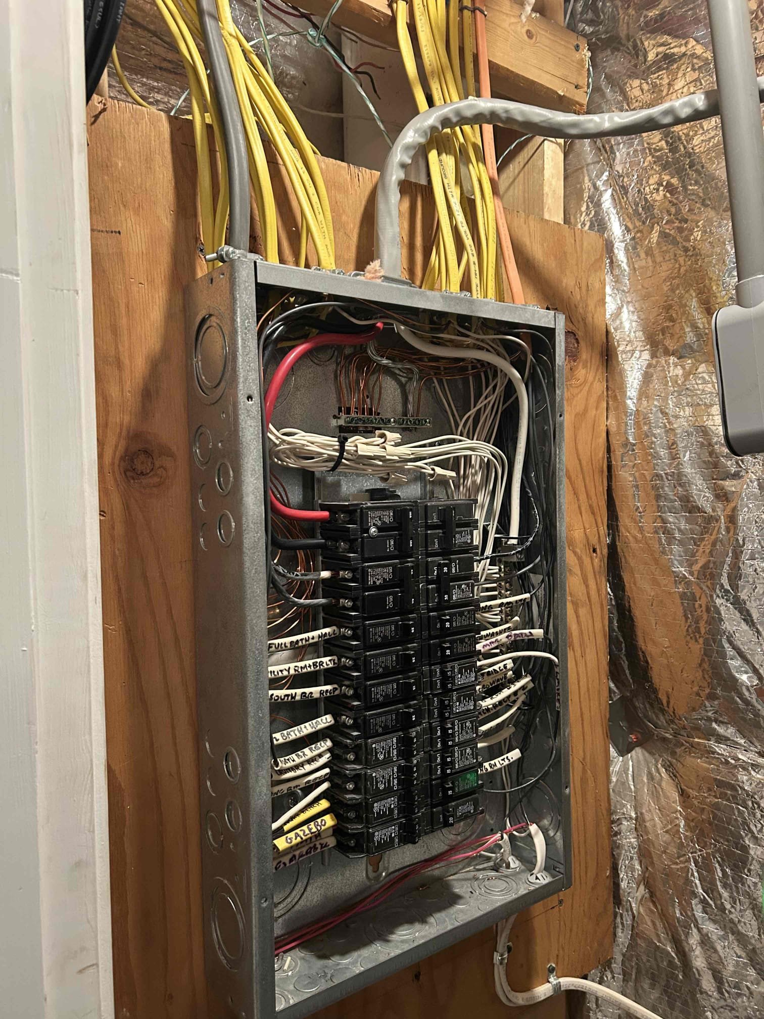 Below is the work involved to bring the service up to 400 amps and do the additional wiring requested during the walk through. This will be a multi-day project. We plan to isolate the power shutdown to just one of days while we redo the meter to disconnect and reconfigure the trough wiring. 

We will pull an electrical permit and coordinate county inspections. 
If the inspector requires any changes outside of this scope of work, it will treated as a change order and separate charges may apply; based on the changes they require. 
Insulation of customer supplied exhaust fan in place of a light fixture in the primary bathroom. Installation of 4 inch venting to sofit