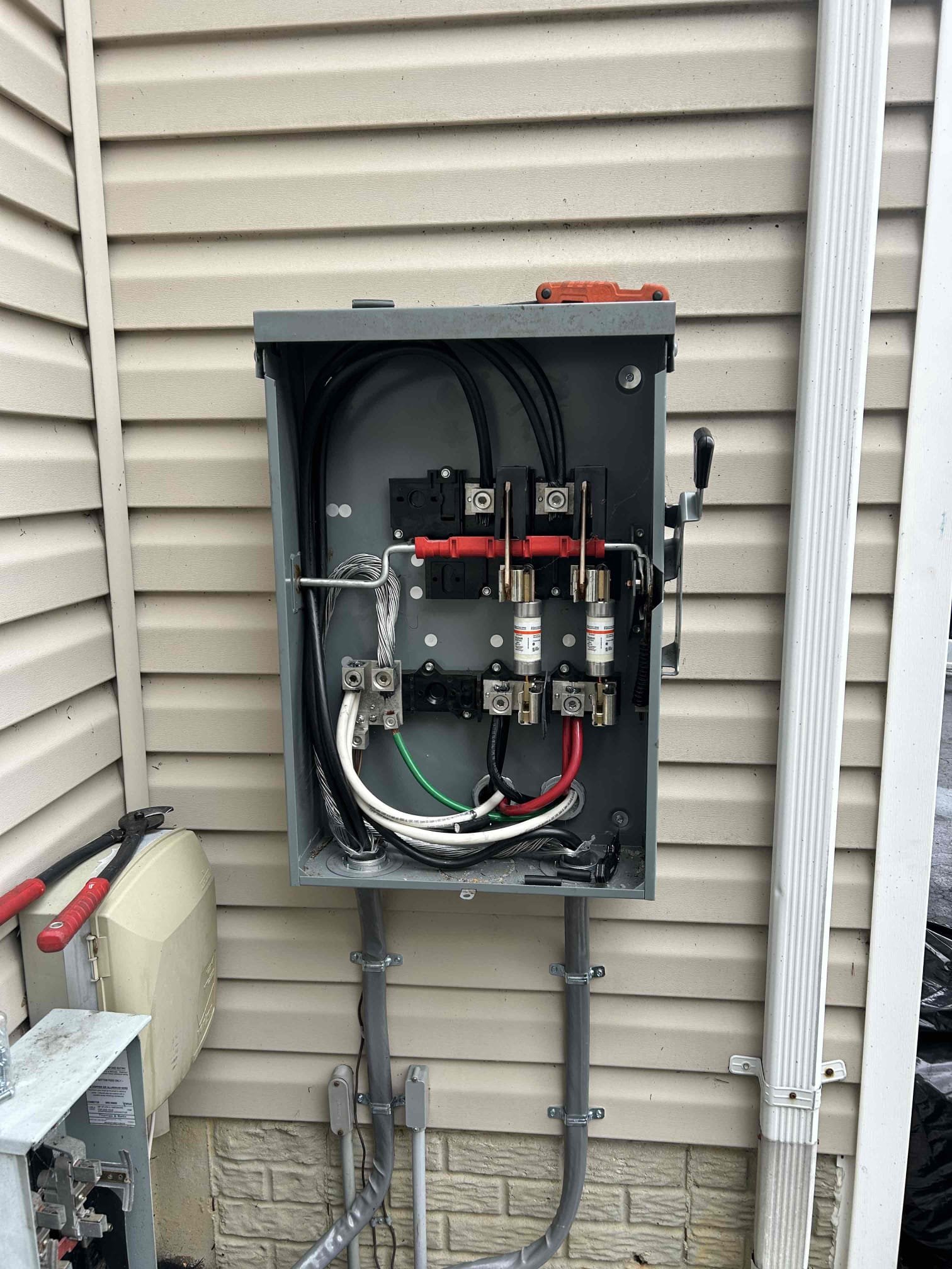 Below is the work involved to bring the service up to 400 amps and do the additional wiring requested during the walk through. This will be a multi-day project. We plan to isolate the power shutdown to just one of days while we redo the meter to disconnect and reconfigure the trough wiring. 

We will pull an electrical permit and coordinate county inspections. 
If the inspector requires any changes outside of this scope of work, it will treated as a change order and separate charges may apply; based on the changes they require. 
Insulation of customer supplied exhaust fan in place of a light fixture in the primary bathroom. Installation of 4 inch venting to sofit