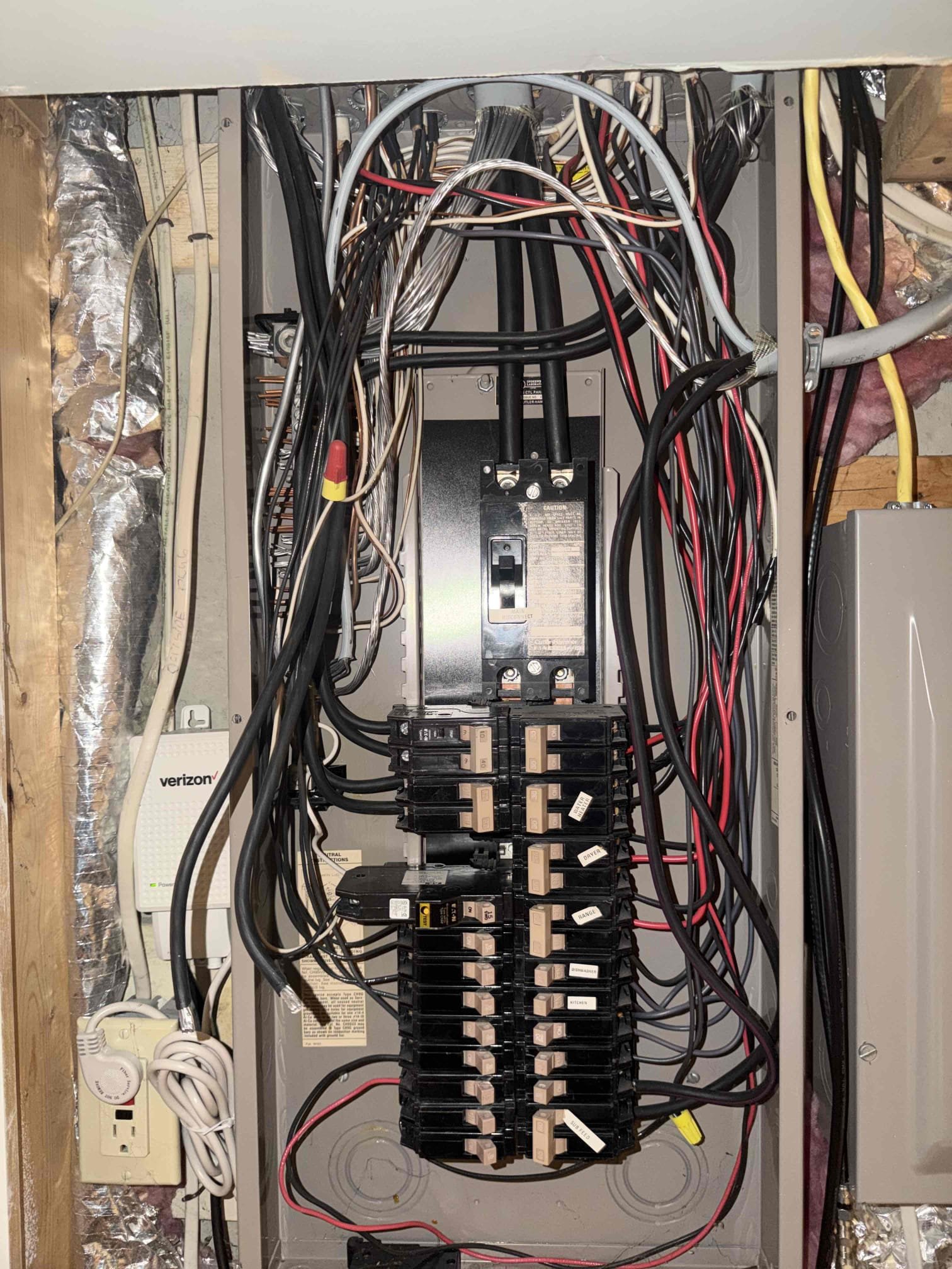 The reason for todays visit 
Installation of new whole home surge protector to prevent hazardous voltage attacking the main electrical system while protecting the sensitive appliances. Installation of new two pole breaker for the shared neutral circuit.