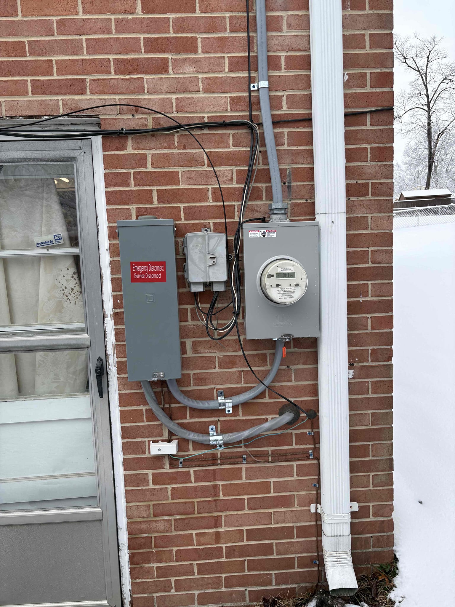 Today we preformed our whole home electrical check. The service was recently replaced by one of our technicians. Everything for that was in perfect working order. We went throughout the home to check all the devices and found old  backstabbed devices. We recommended a whole home re-device, and the customer wants to hold off on this until she is ready. We found lack of GFCI for the washer outlet and unfinished area, and for today she only wanted it for the washer. Lastly, she had a project for a dedicated circuit for the bedroom, and today we installed that. We ran a dedicated 20 amp circuit from the main electrical panel to the bedroom adjacent to the basement unfinished area, where the electrical panel is located. Installed a receptacle in the middle of the outside wall, and terminated the circuit on a 20 amp QO arc fault breaker. Replaced GFCI by sink basin. 