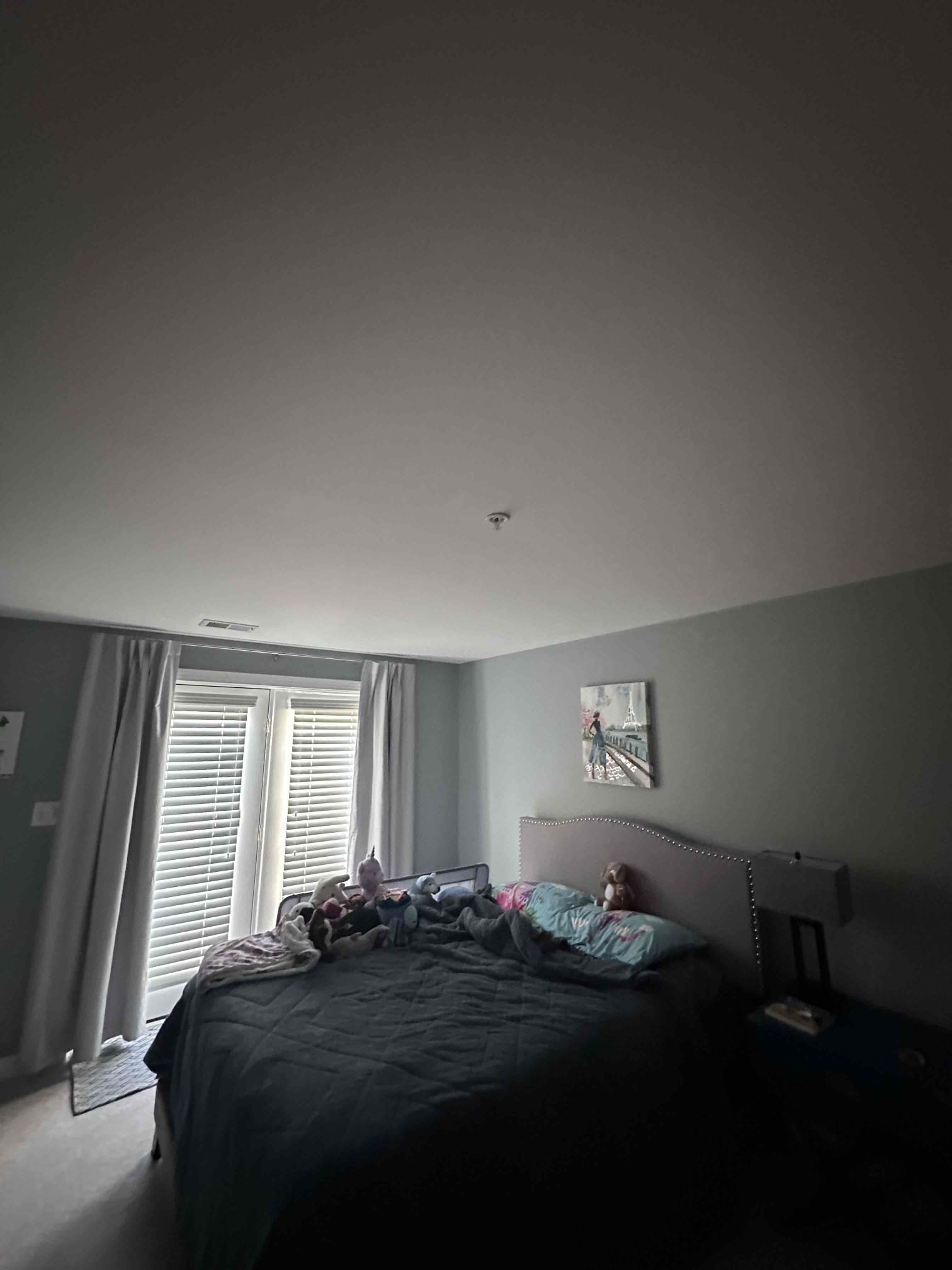 For today’s visit was for recess lights in 2 rooms, the office and the downstairs bedroom. We also checked the panel and found a lack of surge protection and 1 arc fault breaker that was going bad, so we replaced that and installed a surge vortex in the panel on a BR 50 amp breaker. The downstairs bedroom we installed 4 - 6 inch recess lights with a cassetta smart switches. Then we started work in the office and cut 3 recess holes, but they had LVL joists where 2 of our recess lights were. So they couldn’t fit, even if we did 6 inch recess lights. The only way to make it work were to make the 2 recess lights offset closer to the middle of the room, which would give the fan a strobe effect and not look good. We discussed to the customer and decided not to do the work in the office, so we put the drywall patches back, and took the money off the ticket. 