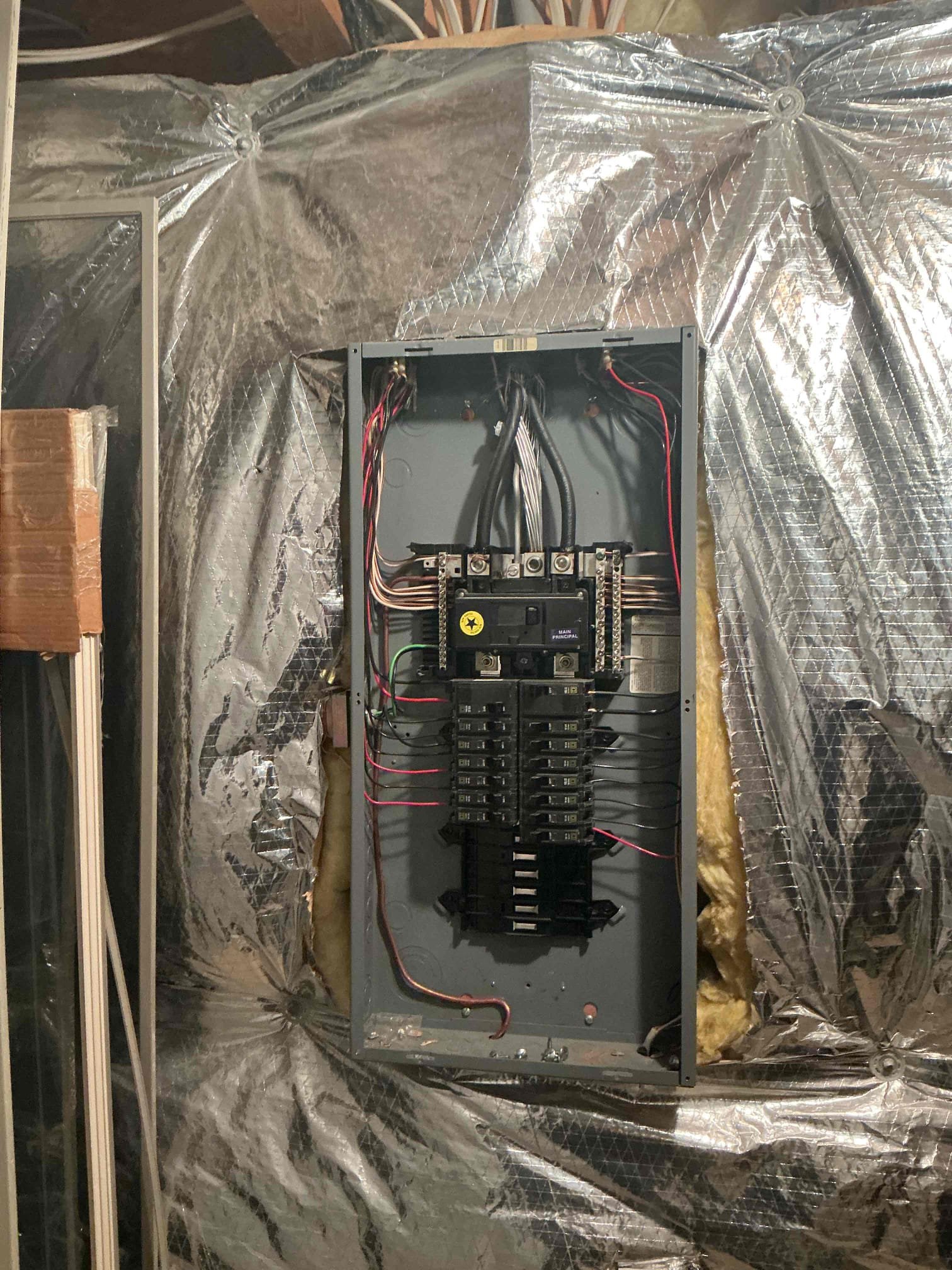 Installation of new 2 pole breakers for shared neutral circuits. We will also clean up the panel by way of removing the double tapped grounds and neutrals inside of the panel that were pointed out during home inspection. 

Today’s visit was to inspect and provide solutions for replacement of a damaged main service cable. When we arrived, we saw that the main service cable was very damaged, and the tape that had covered it was also starting to wear through. Wow took a look at the main panel, where the homeowner also informed us that their home inspector had flagged the double-tapped ground/neutral wires in the main panel. During our inspection, we also found a lack of surge protection, and (3x) multi-wire branch circuits. Today, we provided solutions to replace the service cable. This process would include the installation of two new ground rods with bare copper run inside to the main panel, to meet minimum grounding requirements for the home. Our solutions also included options to inst