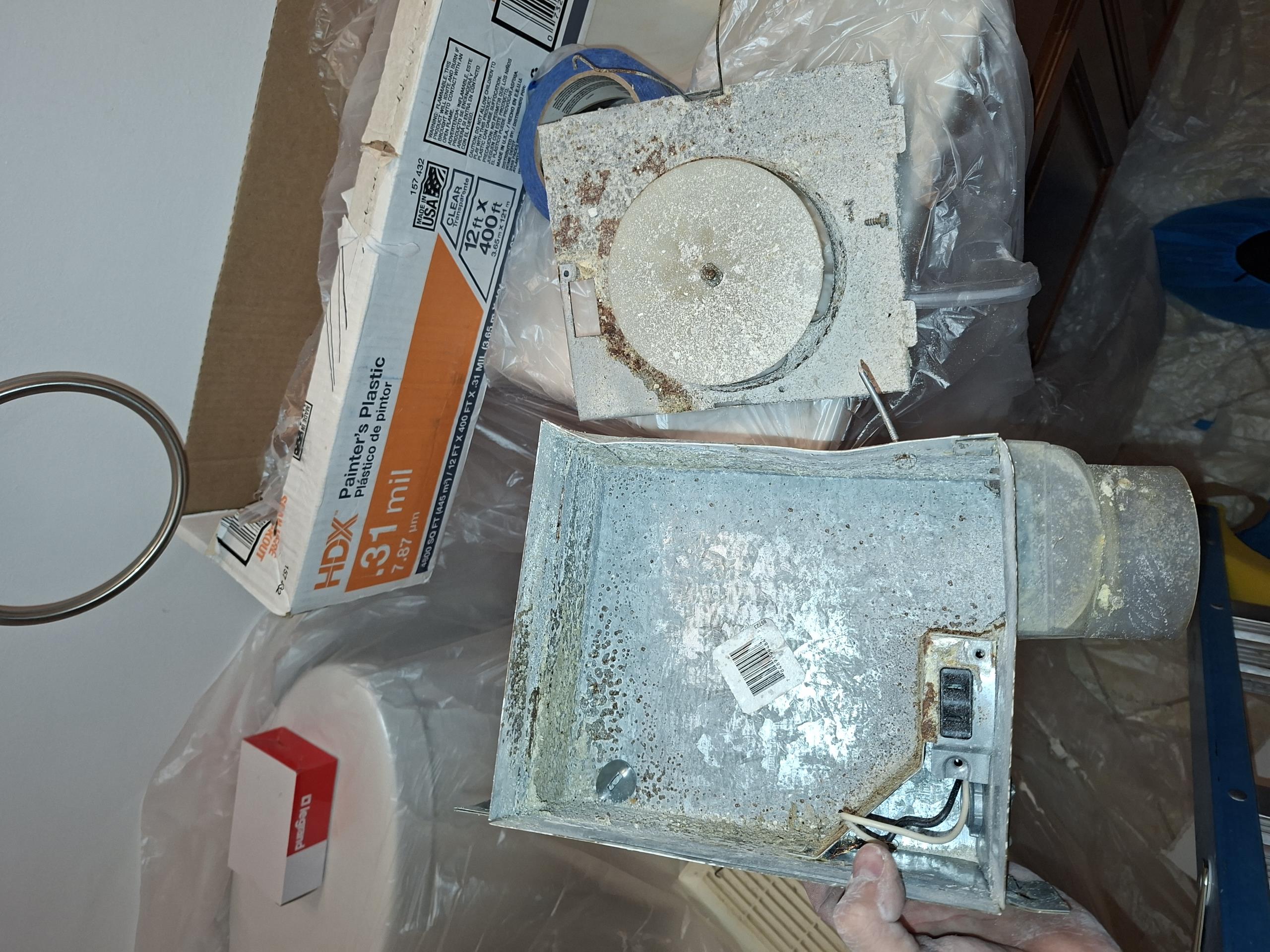 Replace GFCI and install Panasonic Whisper bathfan in foyer bathroom on the first floor. 

Called out today to look at replacing a bathfan and GFCI that had arc’d and had burnt some of the receptacle, both located in the front foyer bathroom. 

I also took a look at previously installed smoke detectors that had gone off over the weekend. Customer wanted us to check to make sure all smoke detectors were working correctly. I tested all of the smoke detectors and checked all of their wiring harnesses, and saw no issues. The downstairs detector stated it had previously detected smoke. We believe a foreign object had gotten into this detector, causing it to alarm.

Opening up the bathfan, I saw that the housing was significantly rusted and starting to fall apart. I gave solutions to replace the bathfan with a Panasonic Whisper fan and replace the burnt GFCI. Customer agreed to go forward with solutions and also purchased the Haas and Sons VIP Membership. 