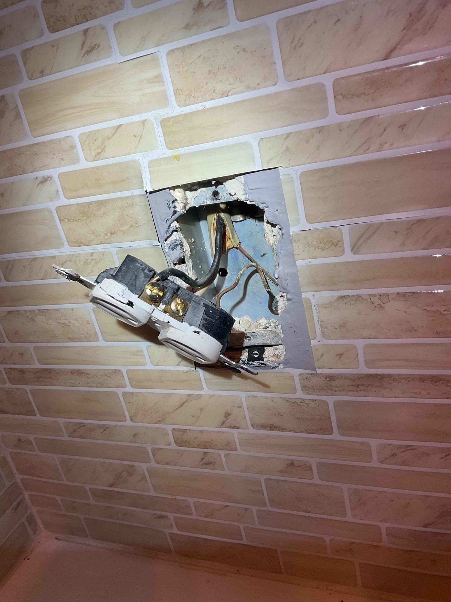 For today’s visit, we were called out to look at a few different issues throughout the home involving damaged receptacles/power loss. When we arrived, we started at the kitchen where the homeowner informed us that the toaster/toaster over & kettle they have plugged into the kitchen circuit were tripping the GFCI’s on the counter. I opened up the devices on the kitchen circuit(s) and found loose/backstabbed connections. As I continued my assessment, we continued to the downstairs bedroom, which had two damaged receptacles (devices falling apart) as well as more backstabbed connections throughout the circuit. The closet light in said bedroom was intermittently flickering, I found the cause to be the receptacle to the left of the closet intermittently losing connection and causing power interruption to the closet light fixture. There is also a loose receptacle in the upstairs bedroom that needs to be replaced that the homeowner made me aware of as well. 

Overall, the home should have a w