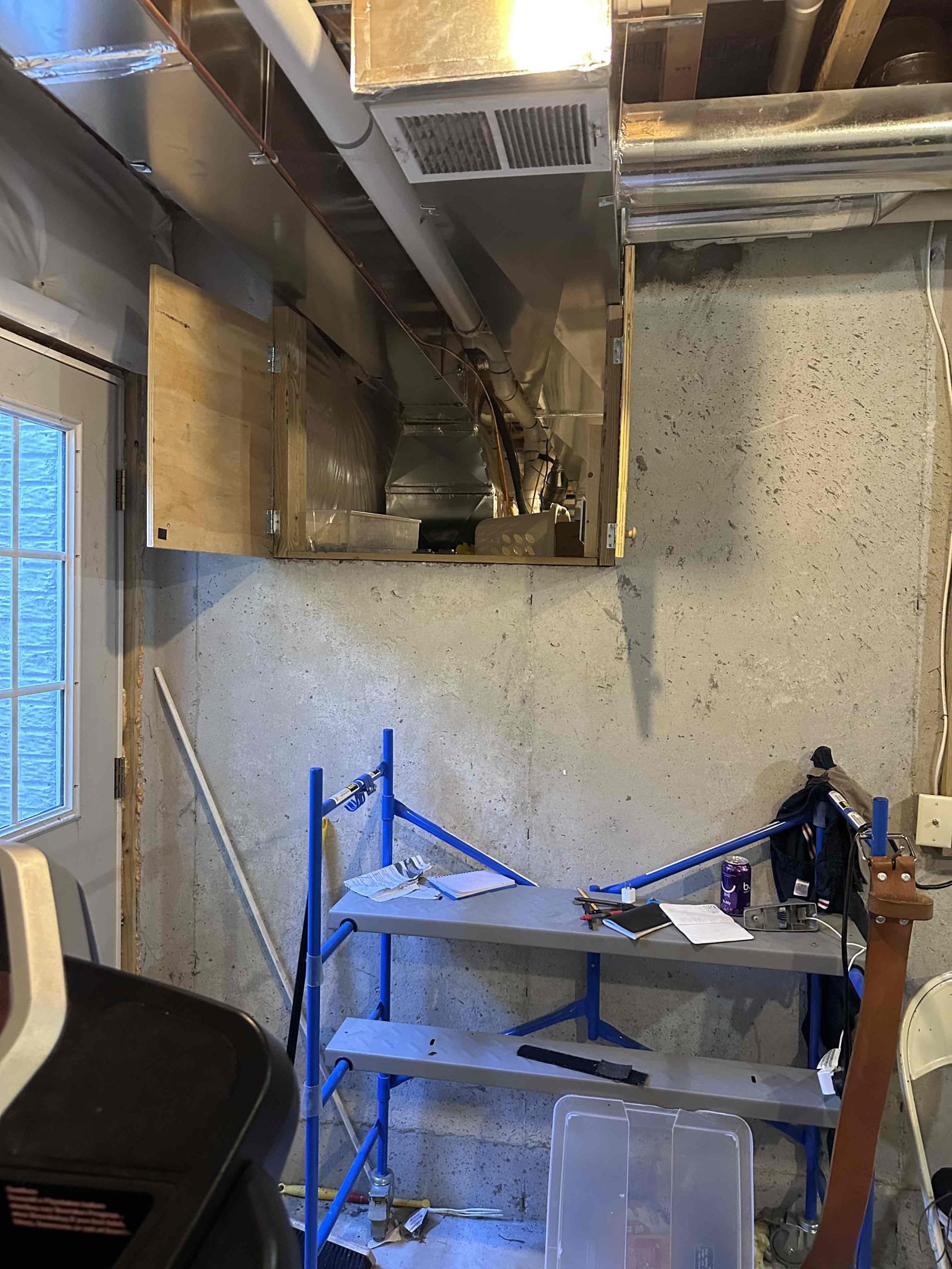 Installation of new disconnect and circuit extension for the water heater. While installing bonding for heater, saw the wires/conductors completely exposed and hanging out of jacket and connector. With water heater not being present or in eye sight of panel, we will install new disconnect for servicing and meeting current code requirements. 