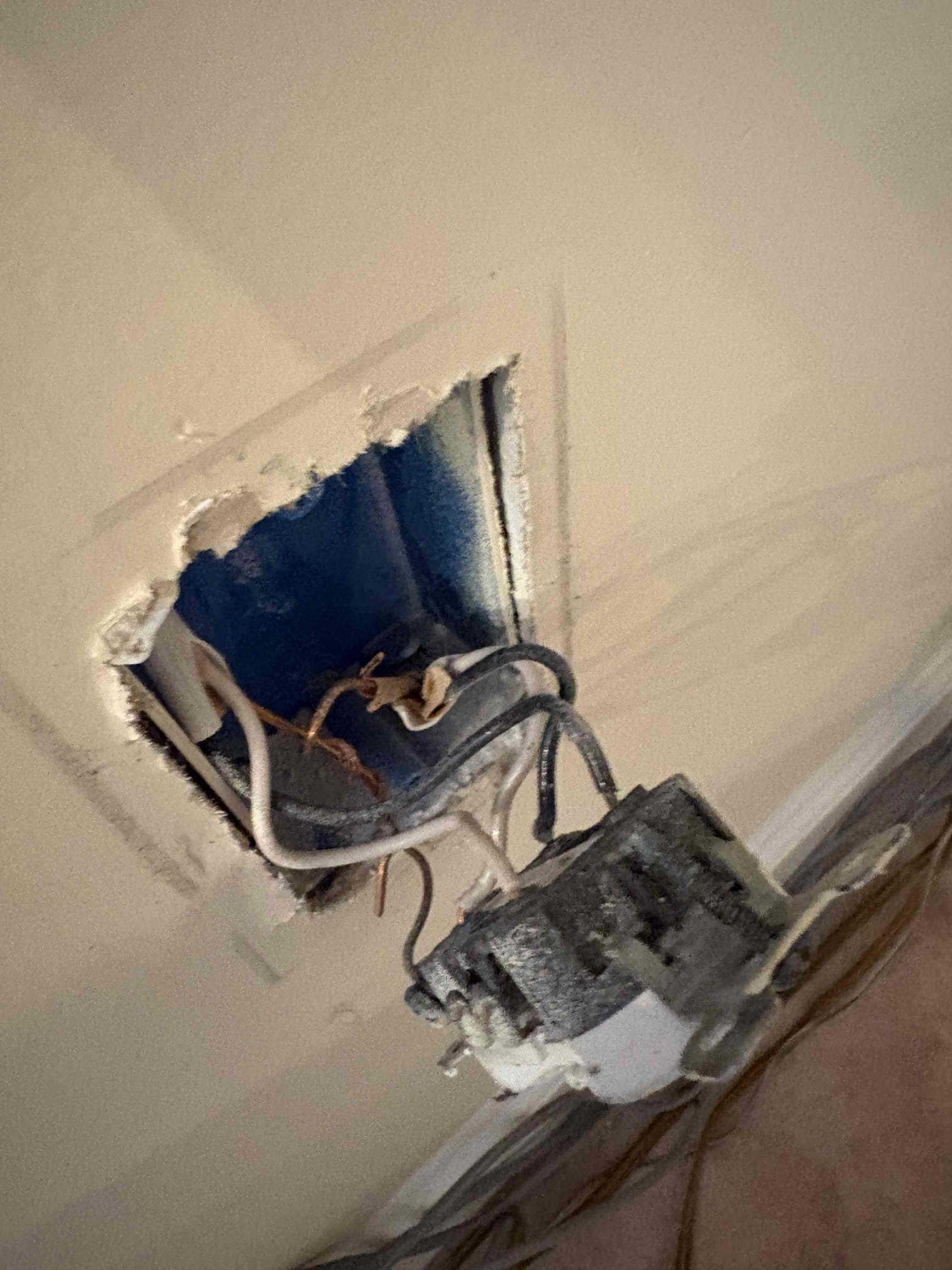 The reason for today’s visit was to quote working and correcting issues in the basement and the kids play area. While accessing the home, we saw many things wrong such as panels being double tapped and shared neutrals, service cables with rips and tears, disconnects for the AC having exposed wiring and damaged wires as well as a handy man/homeowner that roughed in his own basement illegally. The basement circuit was very hazardous due to missing grounding, GFCI, illegally wired, and more. We made recommendations to correct all issues and customer will reach out if deciding to move forward.