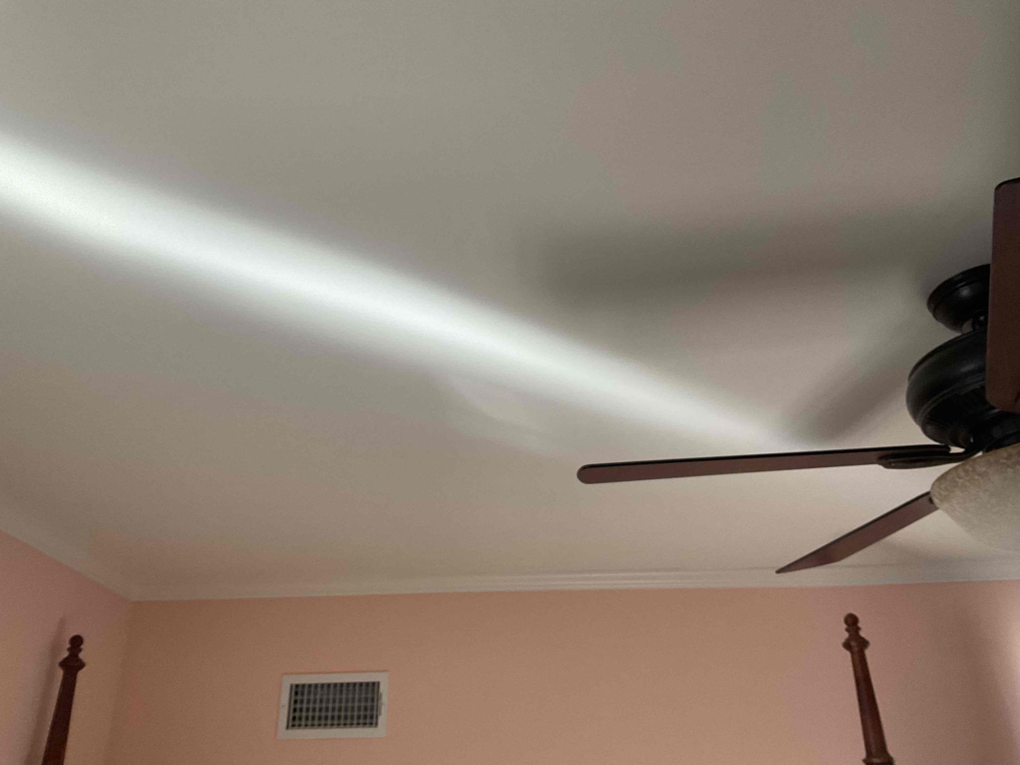 Today’s visit was to take a look at relocating a fan in the master bedroom. When I arrived, the homeowner took me to the master bedroom and showed me where she would like the ceiling fan moved to, due to clearance issues with a new four-poster bed frame she had put in the room. The fan circuit needed to be extended by setting a junction box in the attic to accommodate the new location and a fan bar brace would need to be installed in order to meet the safety minimum. The fan was controlled by two single-pole switches, one to control the light and one to control the fan motor itself. When I opened this switch bank, I found improperly terminated aluminum & copper wiring that should be corrected with alumiconn connectors to safely transition from aluminum to copper.  During my visit, I took a look at the electrical panel and noticed a shared neutral/multi-wire branch circuit that was on two single pole 15A breakers, this circuit needed to be remedied with the installation of a common trip