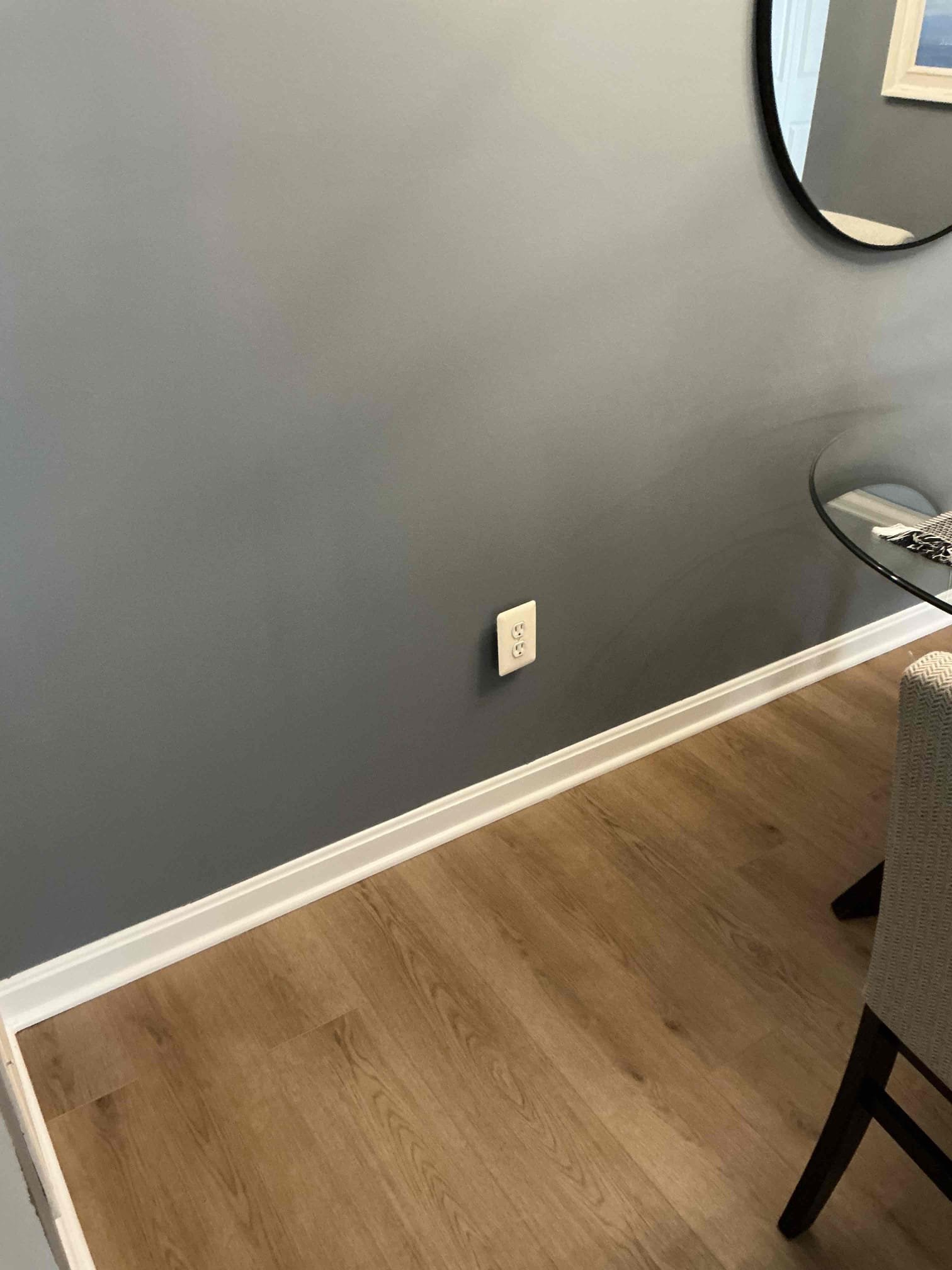 Re-secured receptacle to wall and plugged checked everything. 