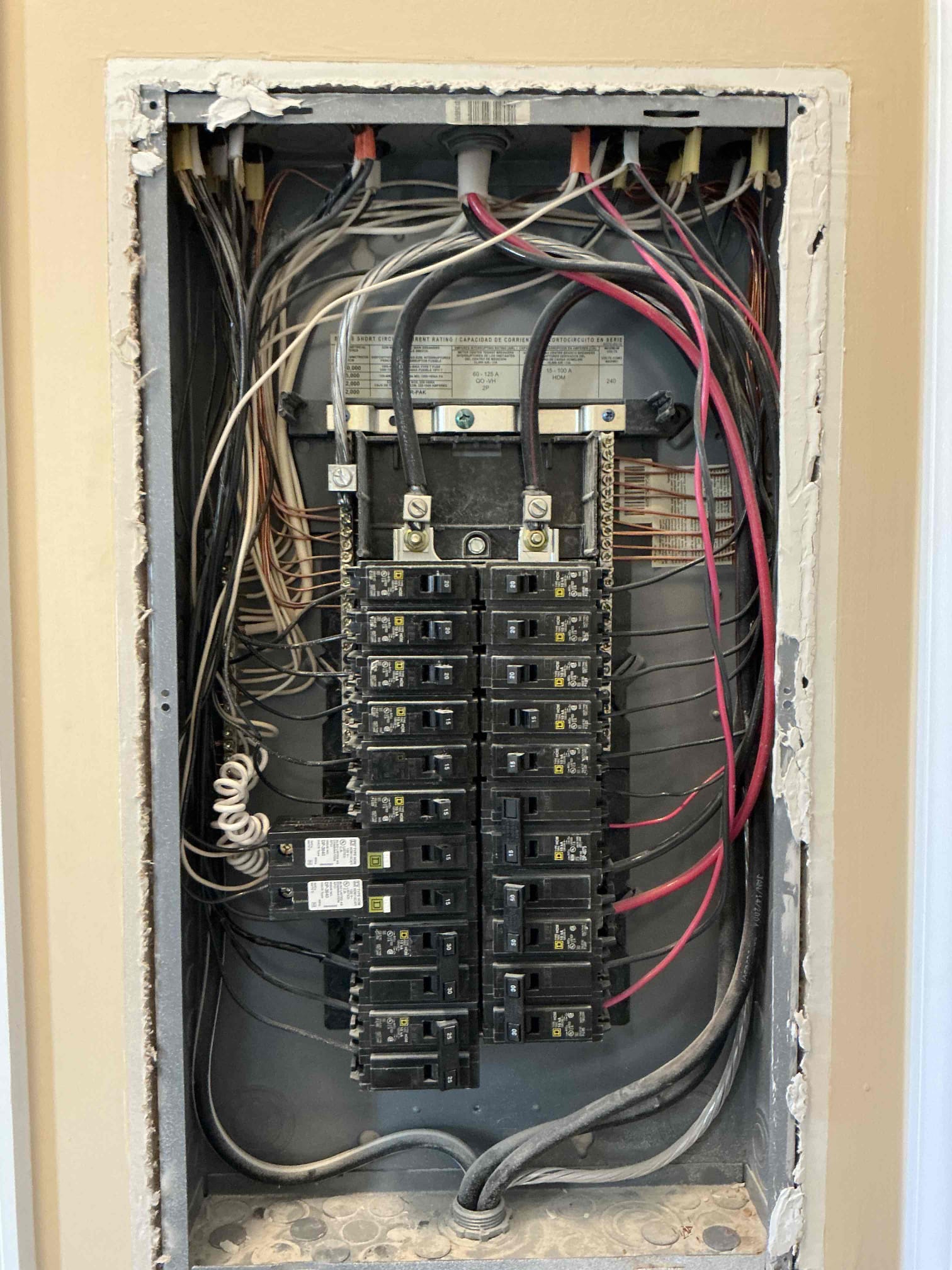 
For this job, we came out for an annual maintenance inspection. We educated on “backstabbed” devices, however customer did not want estimate for replacement. We did update a few safety observations in the panel and educated on Whole Home Surge Protection. 

Replace (2) 15A AFCI breakers that won’t trip via self test 
Replace (2) Single pole breakers serving multi wire branch circuit with (1) 2pole breaker with a common trip handle 