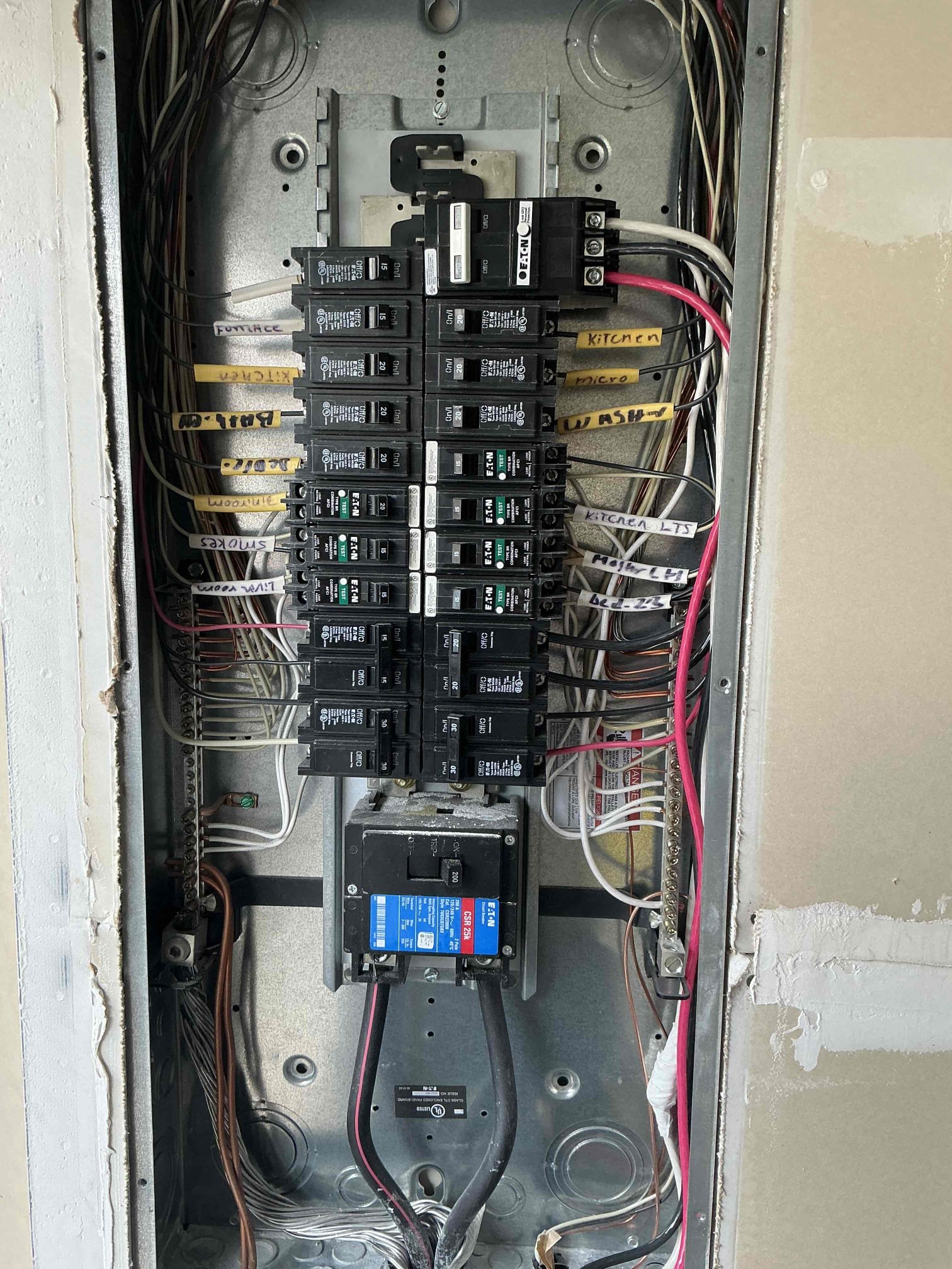 For this job, we came out to install a customer supplied EV Charger plug in. We also estimated the additional of a whole home surge protector, which the customer declined at this time. Customer enrolled in our VIP Care Plan. 

Install (1) 50A circuit with 50A GFCI breaker for EV Charger plug 
Install (1) nema 14-50 receptacle recessed into the wall 
Mount customer supplied EV Charger