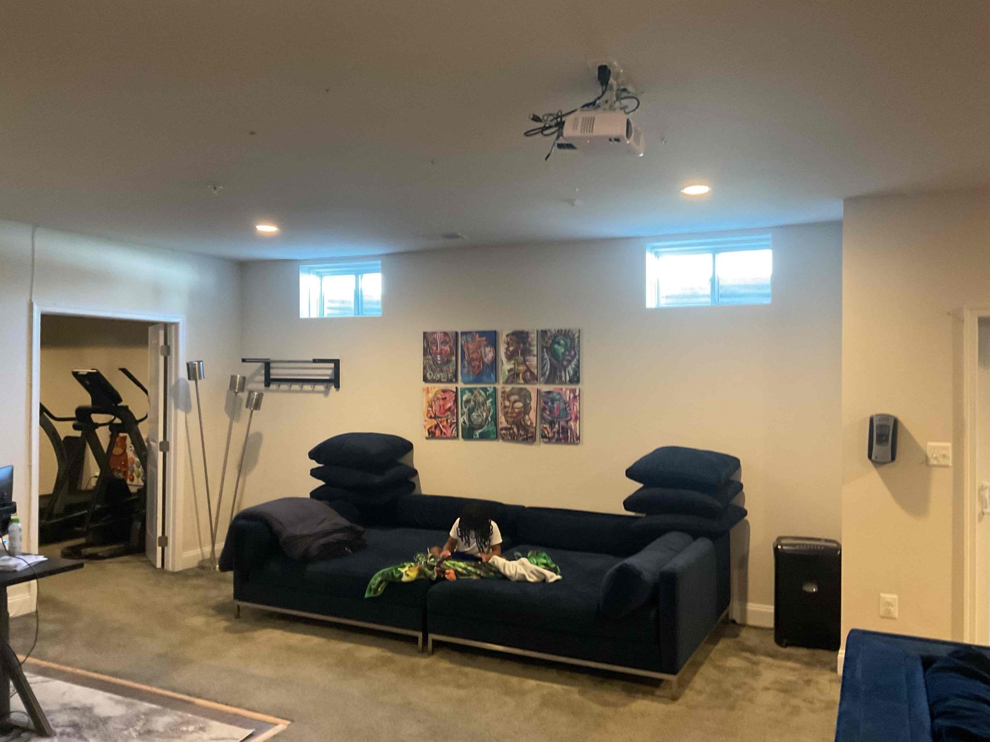 Today’s visit was to provide solutions for installing a new 120V 20A dedicated sauna circuit in the basement. During my visit, I spoke to the homeowner about the location of the new receptacle for the sauna, as well as the planned path of the circuit from the panel to the sauna, through mostly finished areas of the basement. I was also asked to provide a solution to additionally install a new dedicated 120V circuit for the water heater that is currently connected to other basement receptacles. We discussed adding surge protection at the electrical panels as well, primarily to protect the more sensitive AFCI/GFCI breakers in the panel as well as to protect all of the circuits throughout the home. I went over our payment options including GoodLeap, and explained the benefits of the VIP Membership today as well. For the dedicated circuit(s) project, we would be laying down plastic in the working areas to keep the basement clean, and would be putting the drywall patches back into place in 