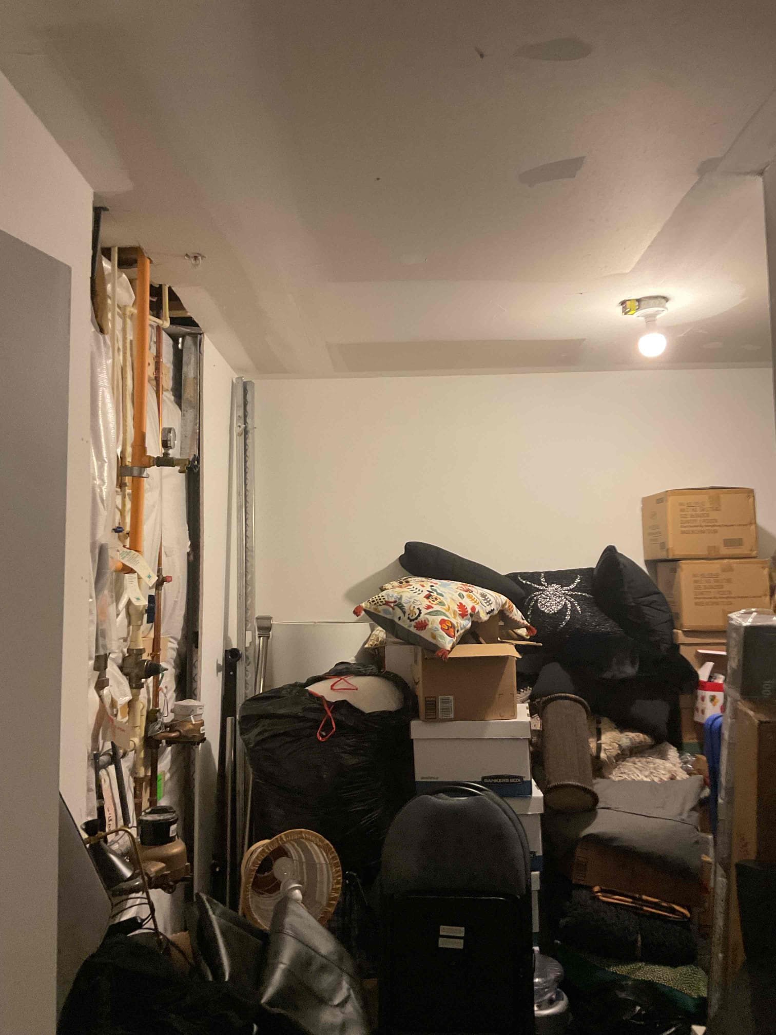 Today’s visit was to provide solutions for installing a new 120V 20A dedicated sauna circuit in the basement. During my visit, I spoke to the homeowner about the location of the new receptacle for the sauna, as well as the planned path of the circuit from the panel to the sauna, through mostly finished areas of the basement. I was also asked to provide a solution to additionally install a new dedicated 120V circuit for the water heater that is currently connected to other basement receptacles. We discussed adding surge protection at the electrical panels as well, primarily to protect the more sensitive AFCI/GFCI breakers in the panel as well as to protect all of the circuits throughout the home. I went over our payment options including GoodLeap, and explained the benefits of the VIP Membership today as well. For the dedicated circuit(s) project, we would be laying down plastic in the working areas to keep the basement clean, and would be putting the drywall patches back into place in 