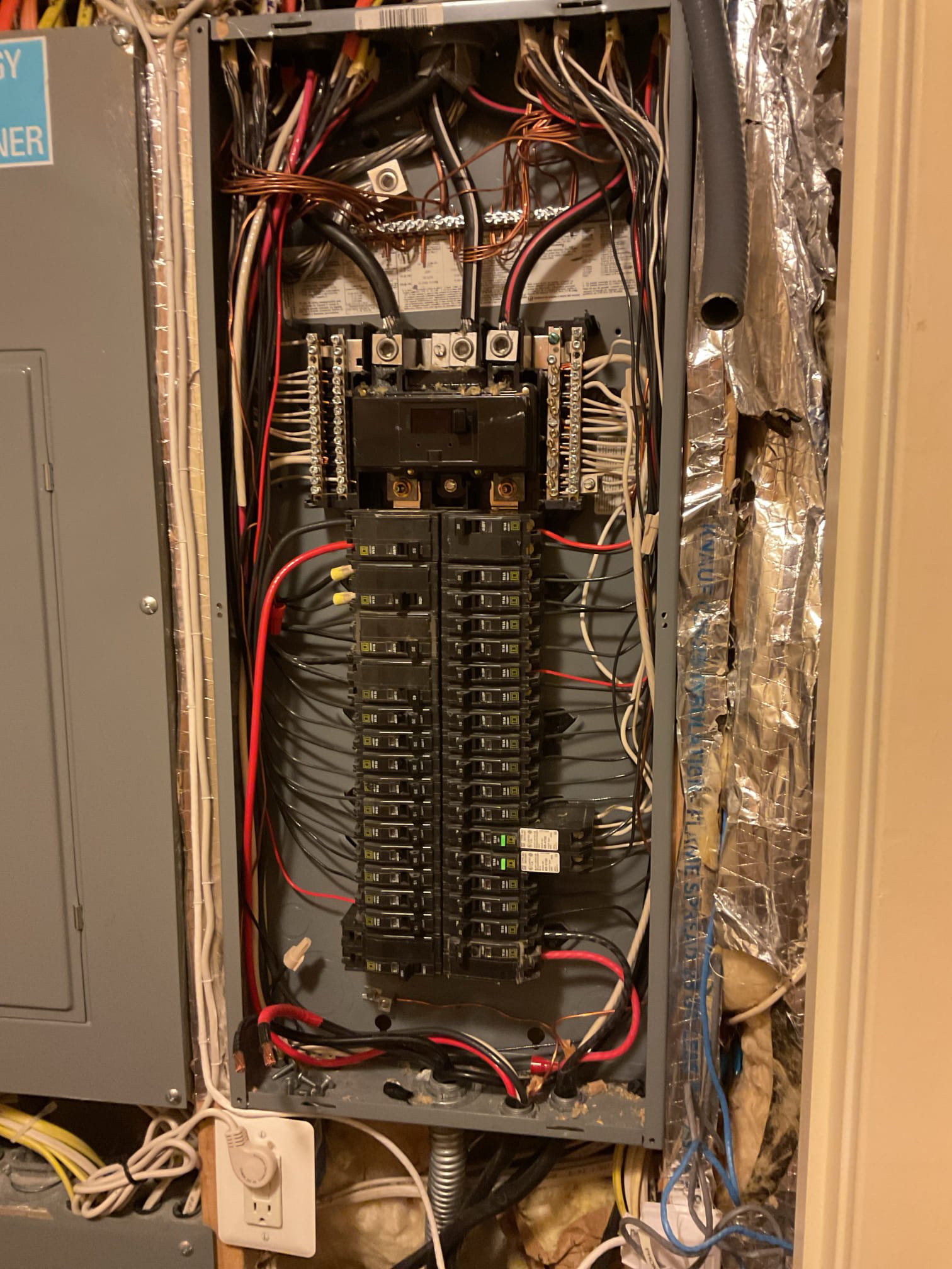 Completed the EV Charger terminations, set the dial to the proper setting and replaced the 100A breaker with a 60A breaker for the 48A output setting. 