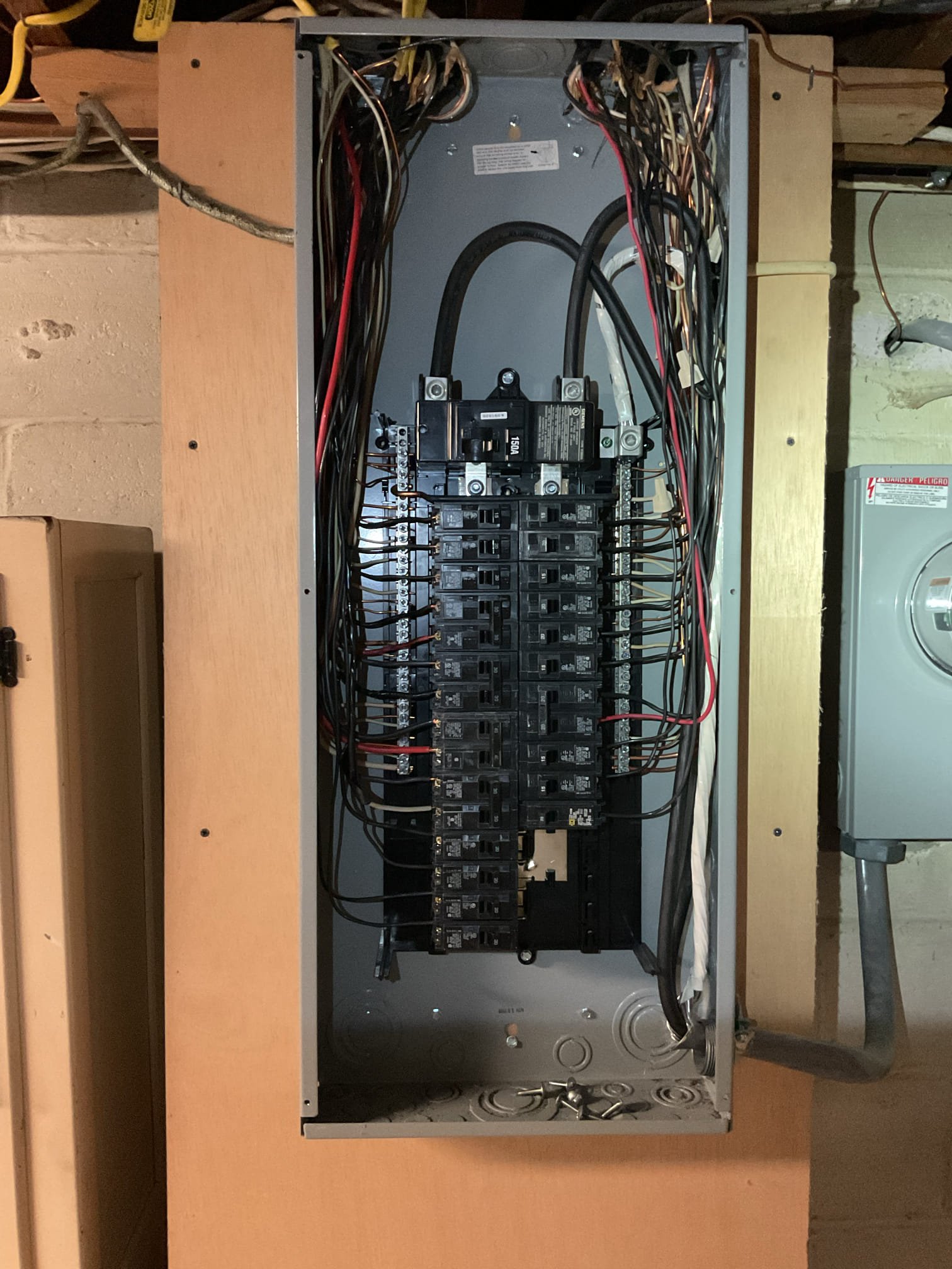 Today’s visit was to take a look at a bedroom receptacle that was damaged by a falling painting. I took a look at the device and noticed that it was a decently aged 2-prong receptacle. zThe homeowner told me that the house was built in 1957, and some things had been updated in the home, including the main electrical panel. I took a look at the main panel as well, and it seemed in great condition. Today I recommended adding surge protection to the panel, adding GFCI protection for the washer/utility sink receptacles, and a redevice of the areas of the home that have yet to have any updated devices. The homeowner declined a solution for those items at this time, however I did provide solutions to redevice the affected bedroom with our VIP care plan included, Ms. Chris said that she would consider these at a later date. I replaced the receptacle in the bedroom that was damaged, everything is now functioning as it should. 

- removal and replacement of damaged receptacle with new, tamper- 