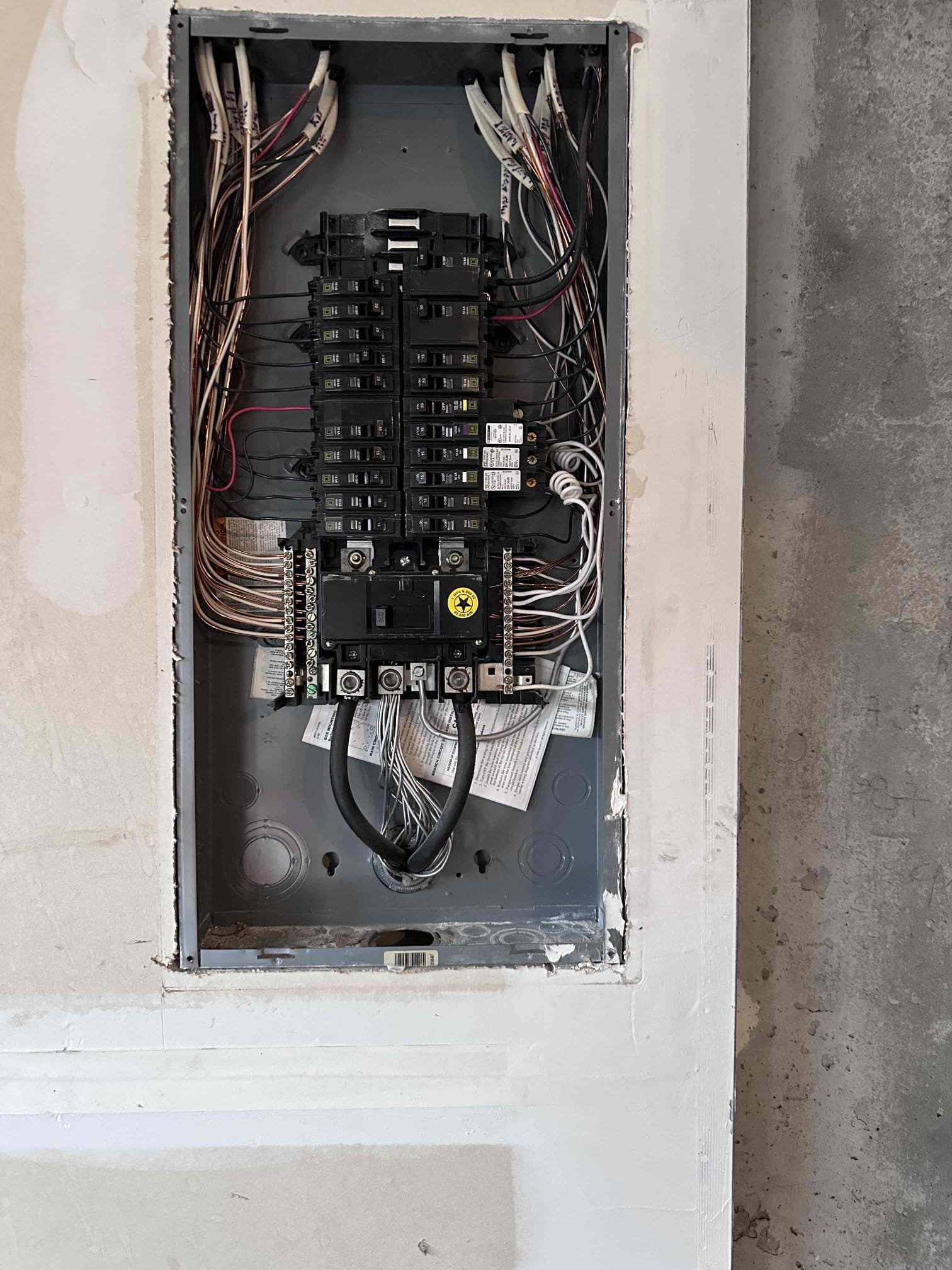 Quote to install brand new 200 amp service cable due to current cable having rips, sun fading and allowing water to hit exposed wiring. We will install new ground rods and correct grounding and bonding to meet current 2023 safety requirements with service cable change. 

Panel currently has a ripped service cable as well as double tapped grounds and neutrals and shred neutral circuits. The panel is missing knock outs and also has three non-functioning AFCI breakers when tested. We will also install new whole home surge protection.

Installation of new carbon monoxide smoke detector combination units located throughout each floor. We will replace with new combo units on each floor and each smoke in bedrooms. Units are currently browning and outdated.

Installation of new gfci devices in three areas of the home. One in the basement, one in the powder room, and two in the kitchen. We will also replace the regular devices (duplex) in the garage, bathroom, and single pole switch that contro