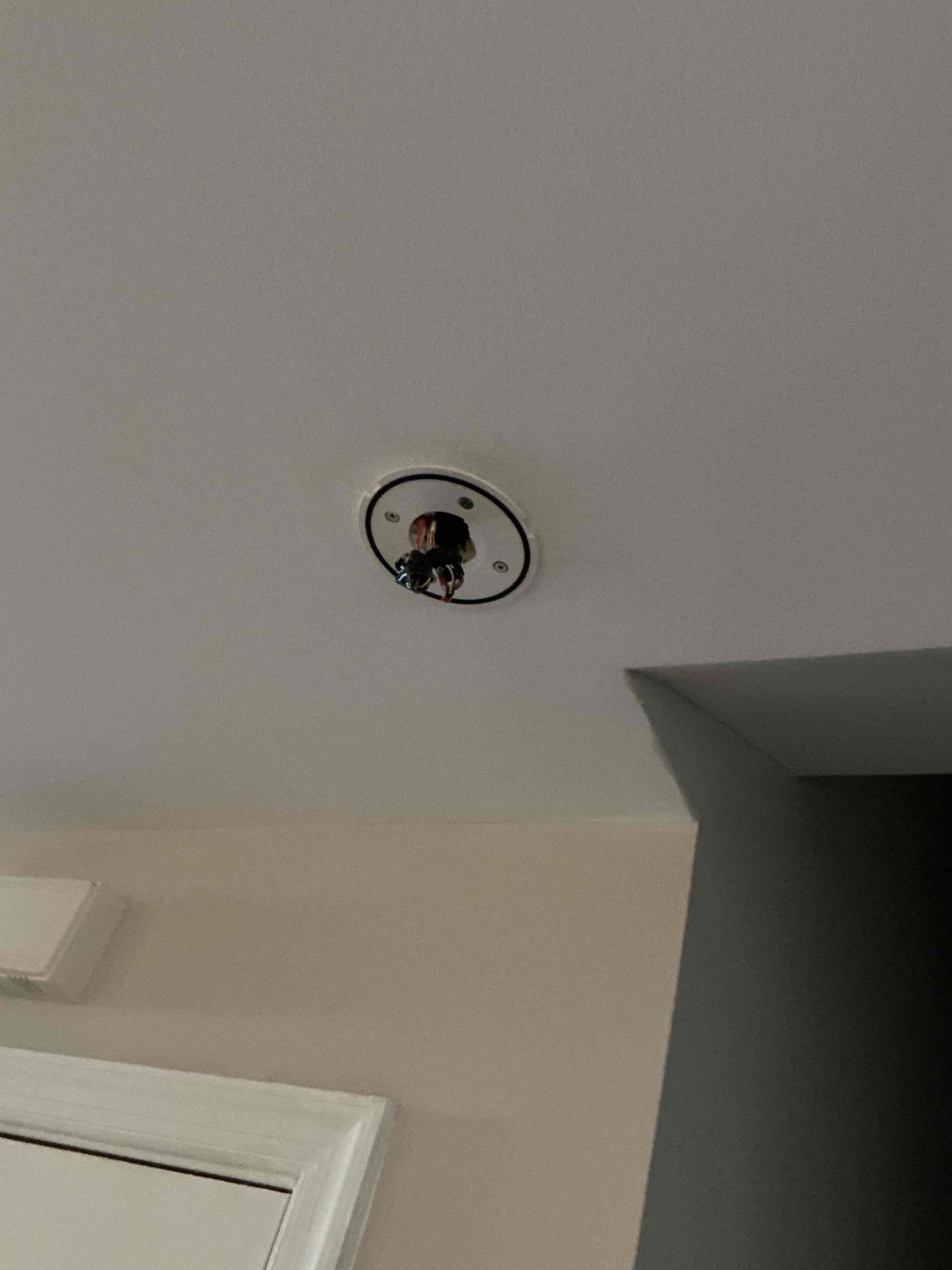 For this job we came out to diagnose the why the outside pond pump and GFCI were not working. We determined that the circuit is switch controlled from the garage. Additionally, the light in the master bath needs to be replaced. In order to have hardwired smokes throughout home seperate from the security system, we would have to pull new wiring to each location