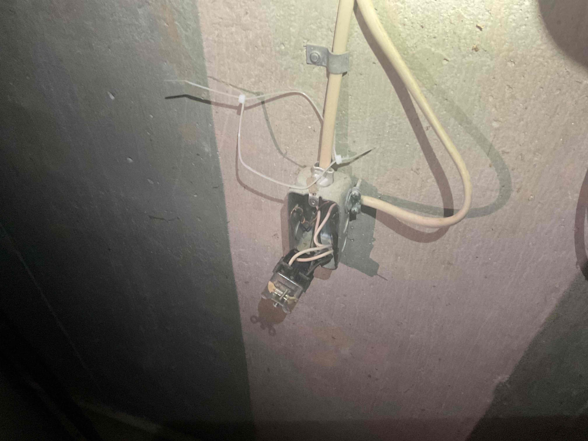 Today’s visit was due to a power loss of the sump pump circuit and the exterior circuit of the home. When I arrived, the homeowner informed me that the sump pump circuit was tied into the basement circuit, and there was a line tapped off of the same circuit for a shed that was no longer in use. The breaker was buzzing badly and started to smoke when turned back on, it was not tripping during the troubleshoot. I used a new breaker during the rest of the troubleshoot and started by removing devices from the circuit. I ended up finding a junction in the basement ceiling that was used to pull the line to the old shed. Once the shed line was removed from the equation, the breaker was holding. The exterior circuit had power restored after I reset the GFCI in the upstairs hall bathroom. I reccomended a redevice of both circuits, as well as the installation of a dedicated sump pump circuit to alleviate any potential overload of the combined basement circuit it was on and provided solutions to 