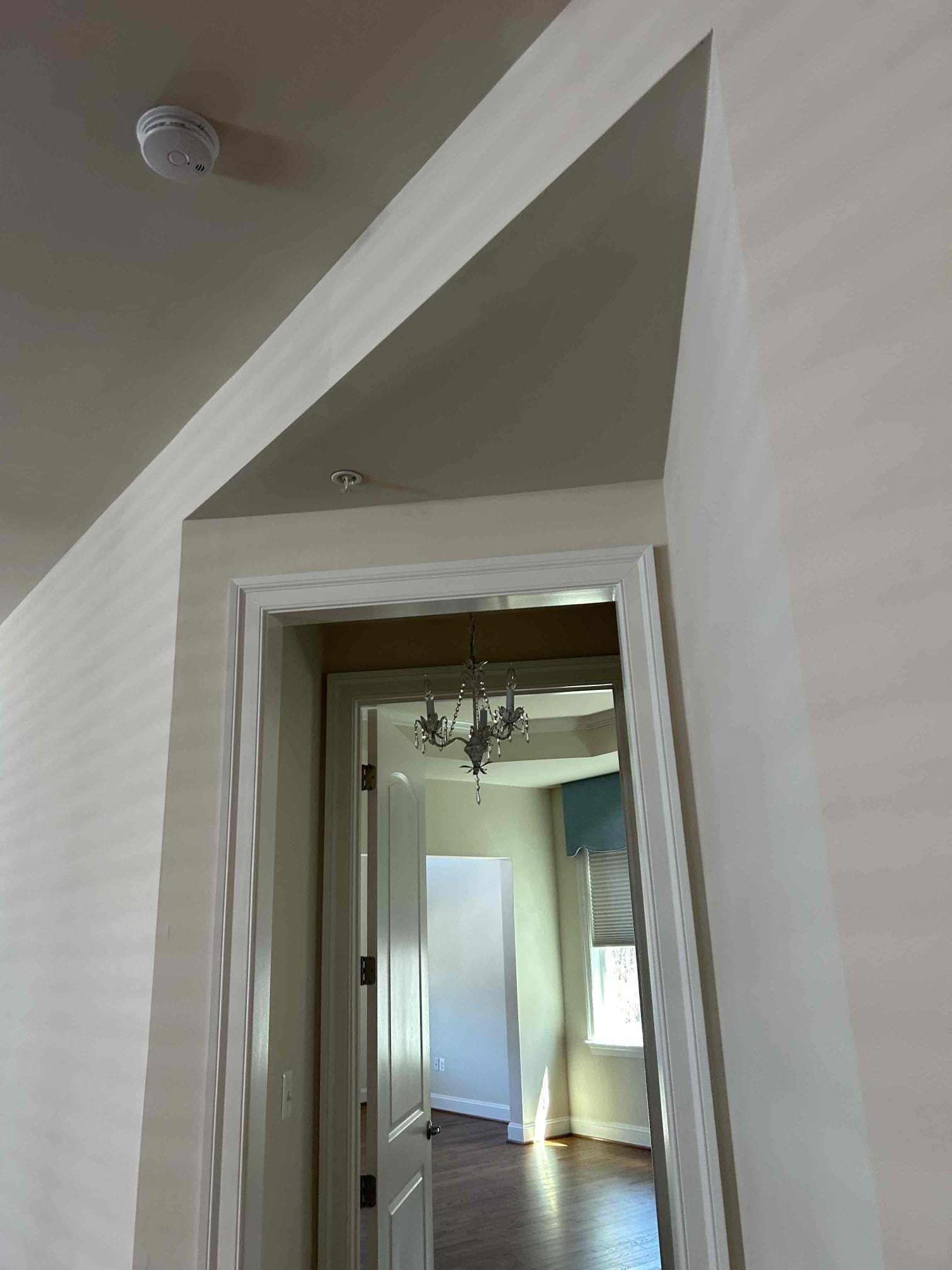 Replace 5 existing light fixtures with new ones
Replaced 3 hanging fixtures located over kitchen island
Replaced 2 surface mounted fixtures located in hallway before bedroom and bathroom