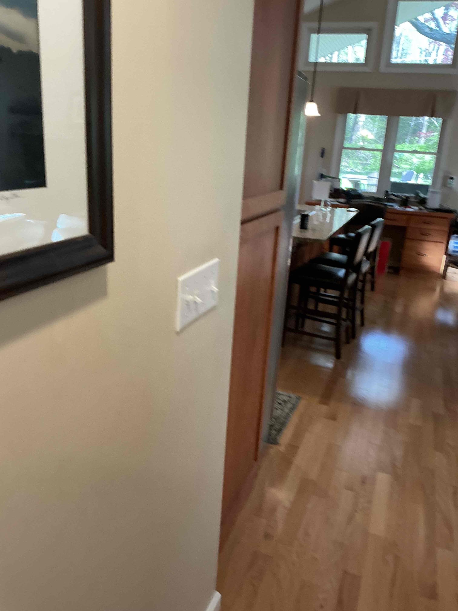 For this job, we came out to assess a 3way switching system not functioning properly. We determined a 3way switch had gone bad meaning it stopped functioning as it should. Additionally, we replaced a few switches throughout with dimmer switches and proactively replaced another 3 way switch to prevent failure. Upon inspecting each main panel, I observed an improperly wired multi wire branch circuit being on (2) single breakers rather than the appropriate 2 pole breaker with the common trip handle. Lastly, we replaced (2) loose breakers in the sub panel. Customer is now enrolled in our VIP Care Plan. 

Replace (2) 3 way switches with Haas supplied dimmers
Replace (1) bad 3-way switch 
Replace (1) single pole switch with customer supplied dimmer 
Replace (2) single pole breakers with (1) 2 pole breaker to remediate improperly wired multi wire branch circuits 
Replace (1) 3-way switch on opposing end of new dimmer as preventative measures as the switch is the same age as the one that went 