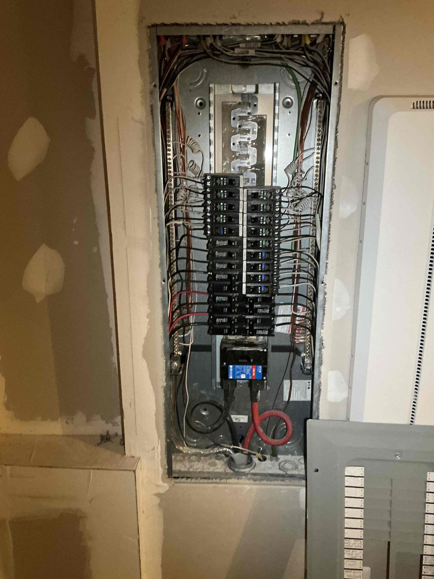 For this call, we came out to assess a ceiling fan not working. Through our diagnostic I found a loose neutral in the receiver. I checked and re-spliced the connection in the canopy and the fan was good to go. I found no issue with the mini split, as it was on a different circuit as the fan. I got proper voltage at the unit and was able to turn it on whatever mode, temp and fan that I wanted. Reiterated the use of the remote and the need to choose a mode. No repairs otherwise needed for the reason for the call, however I did notice lack of surge protection for the home in the main panel and suggested we install one. Customer agreed and also enrolled in our VIP Care Plan. 


Install (1) whole home surge protector with breaker in main panel 