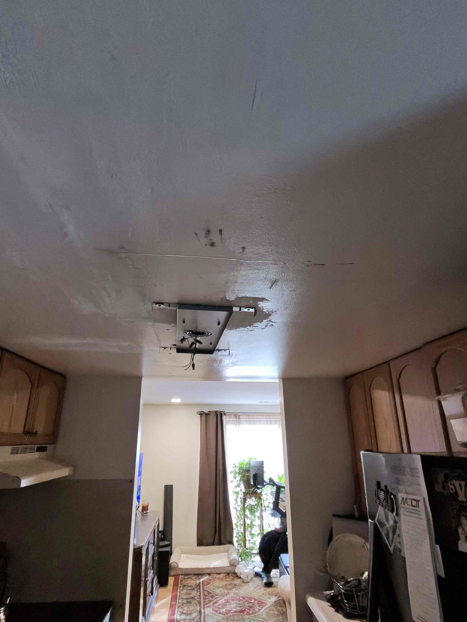 Install new customer supplied light
Replaced existing fixture with a new customer supplied one. Recommended replacing an old toggle switch, customer declined at this time
